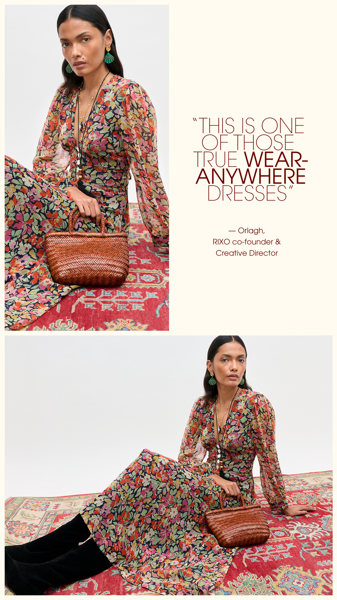 RIXO Facebook ad: Dresses that do it all