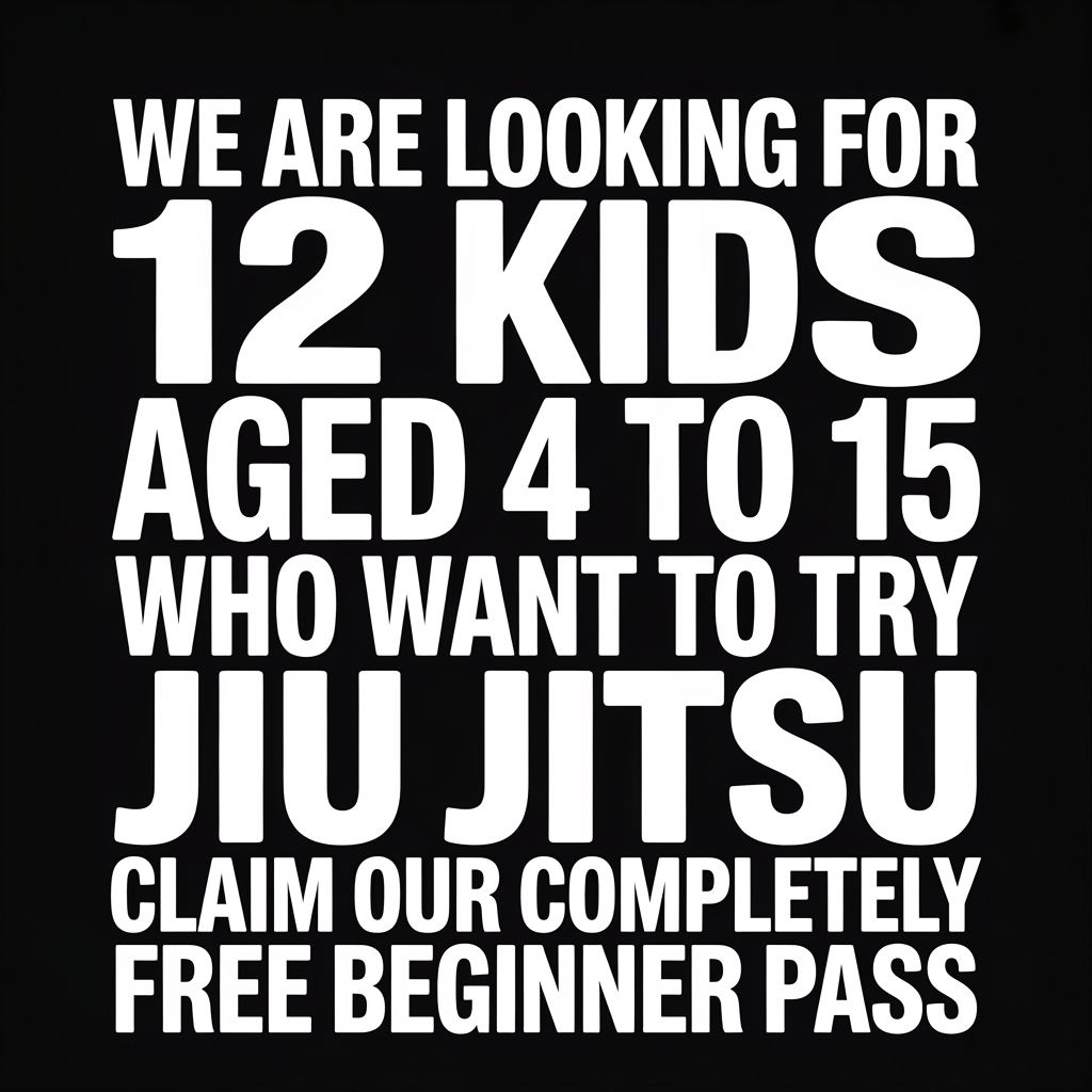 SuperFly BJJ Facebook ad: FREE TRIAL Pass for KIDS