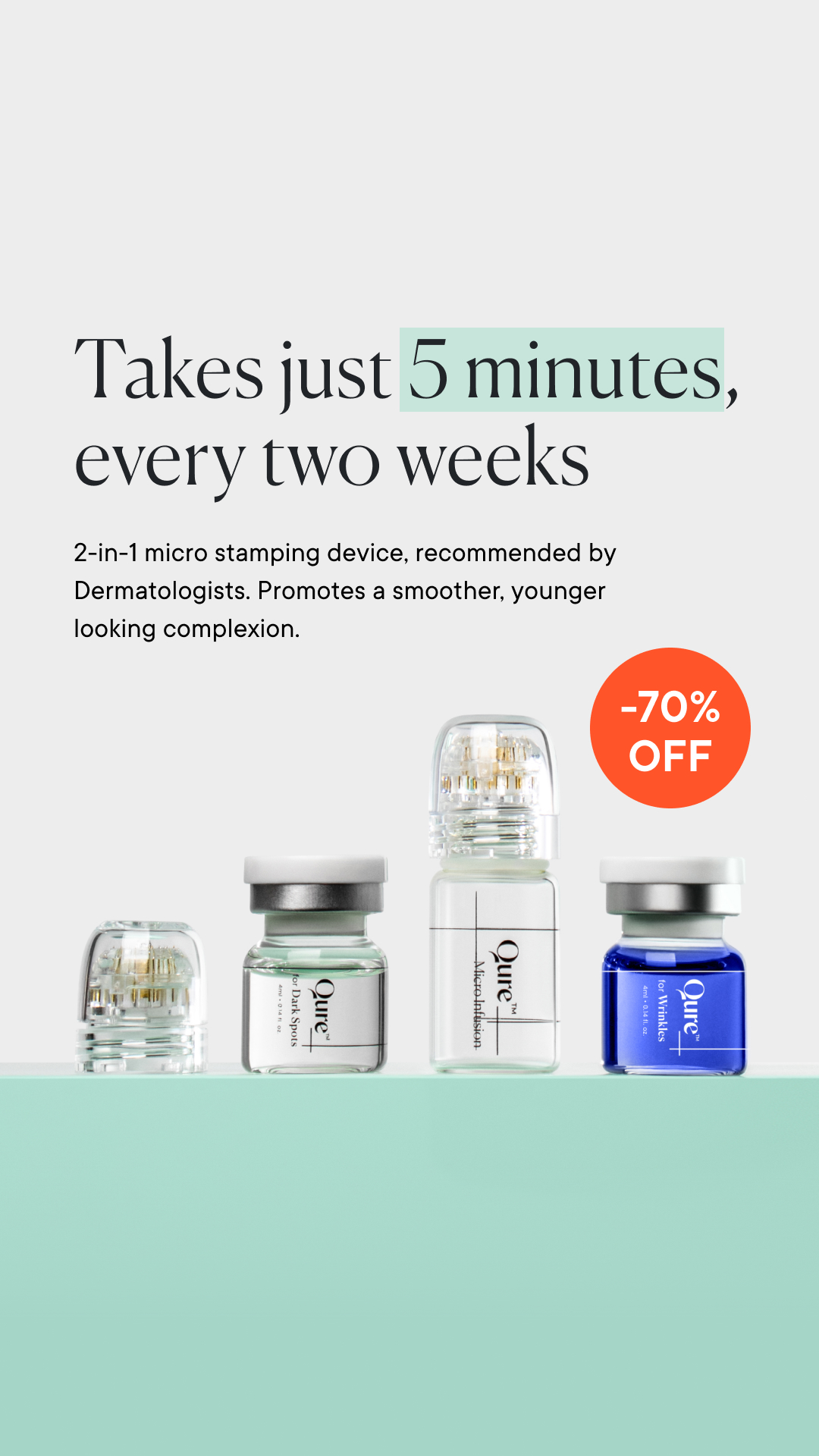 Qure Skincare Facebook ad