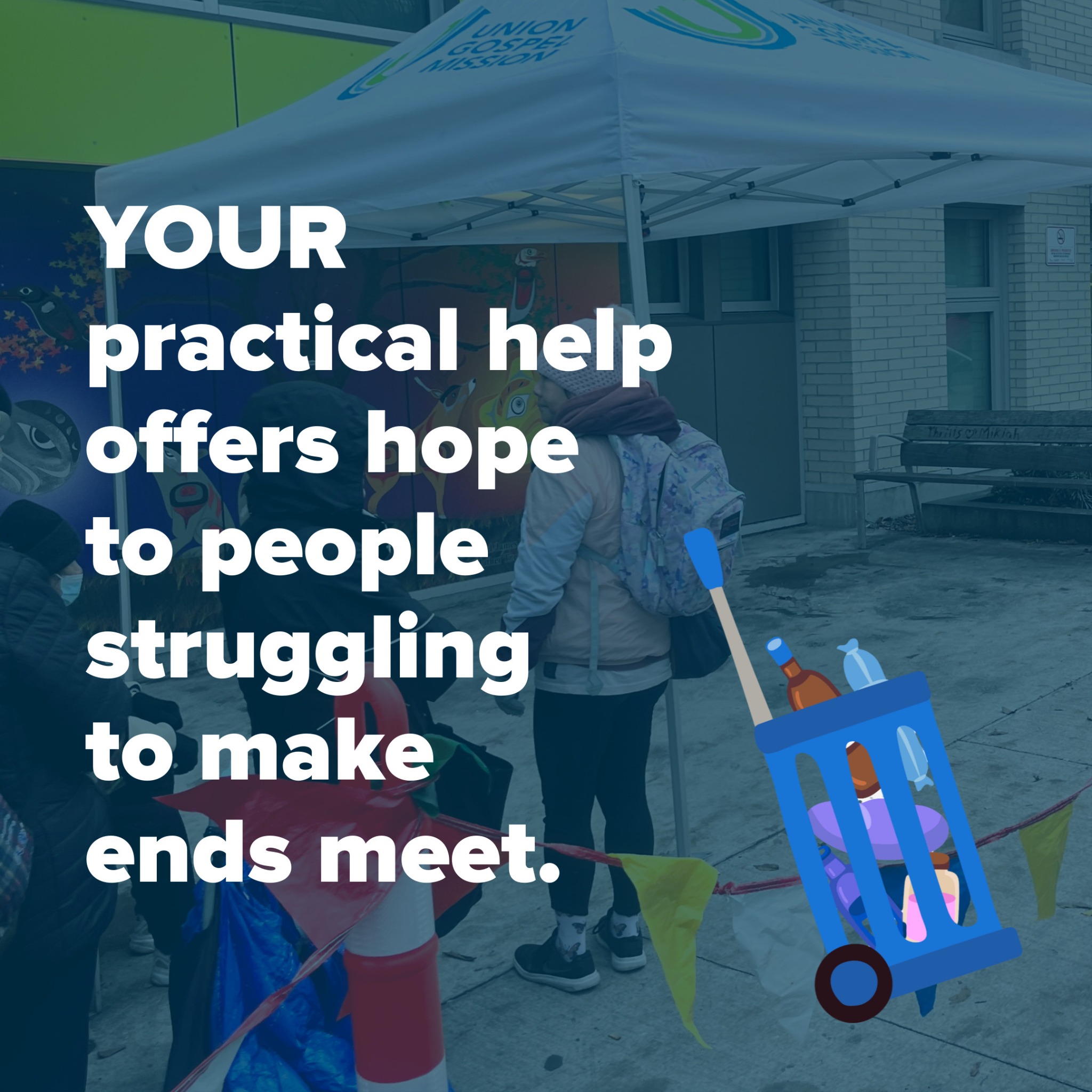Union Gospel Mission Facebook ad: Provide support today!