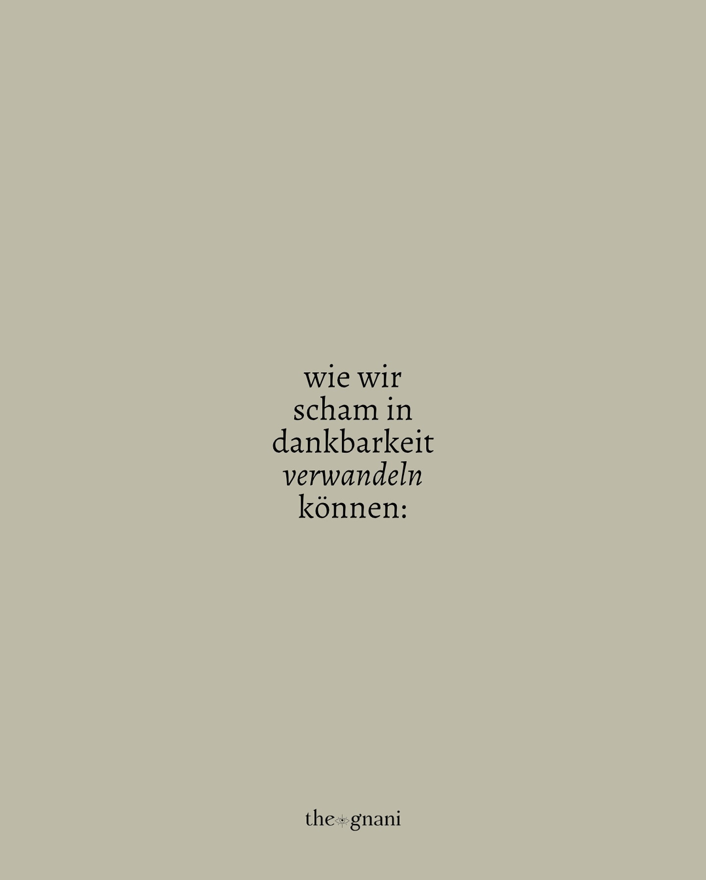 the.gnani Facebook ad: Scham schwingt in so vielen Verhaltensweisen mit, die…