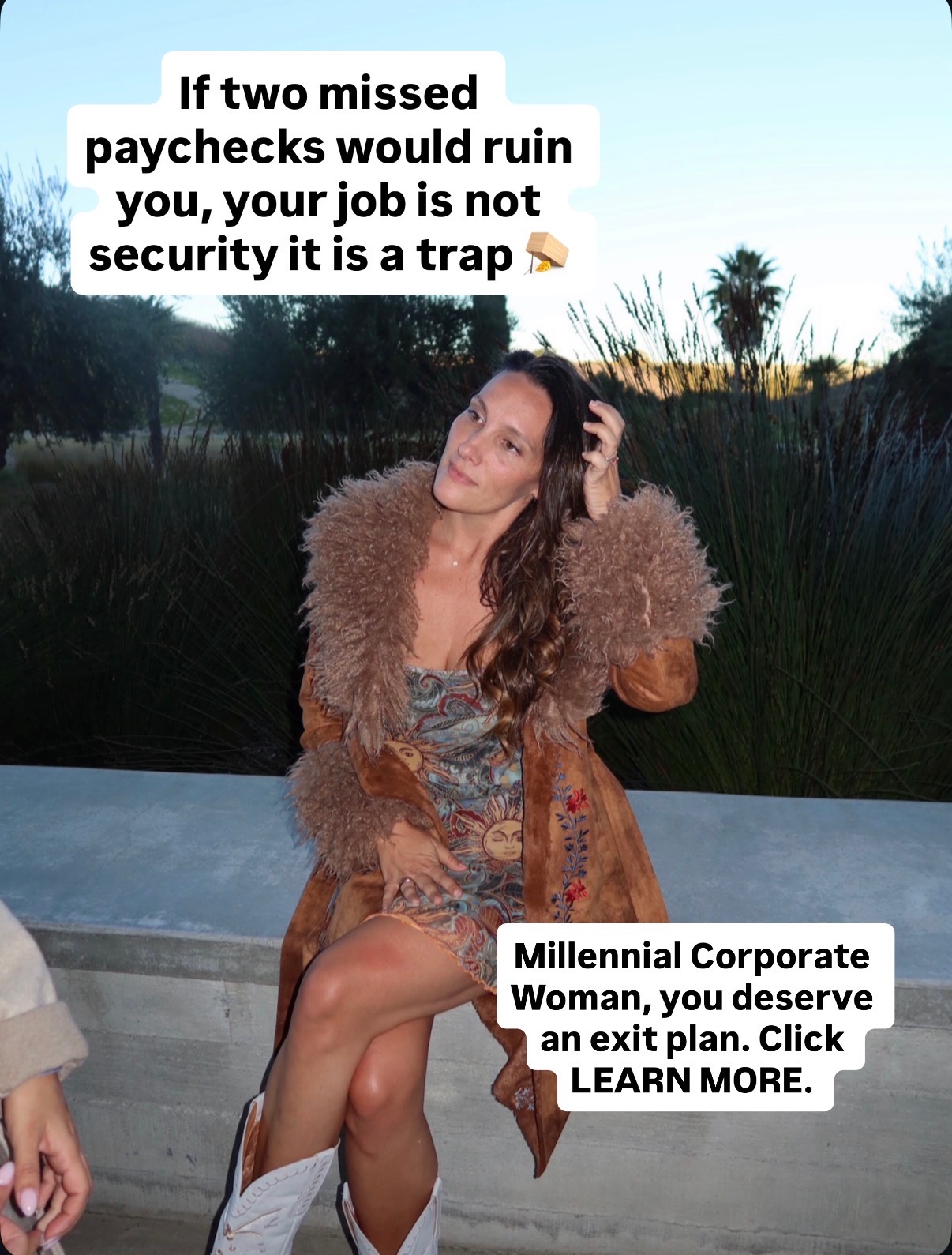 Lexi Laurance Facebook ad: Corporate fine is slowly killing you
