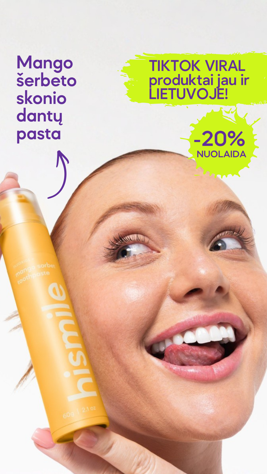 Hismile Baltics Facebook ad