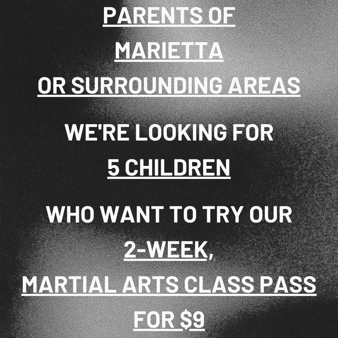 Marietta Kids Karate Facebook ad: Want a 2-Week, Kids Martial Arts Class Pass For $9?