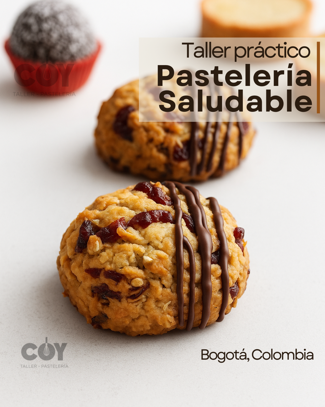 COY Academia de pastelería Facebook ad: Chatea con nosotros