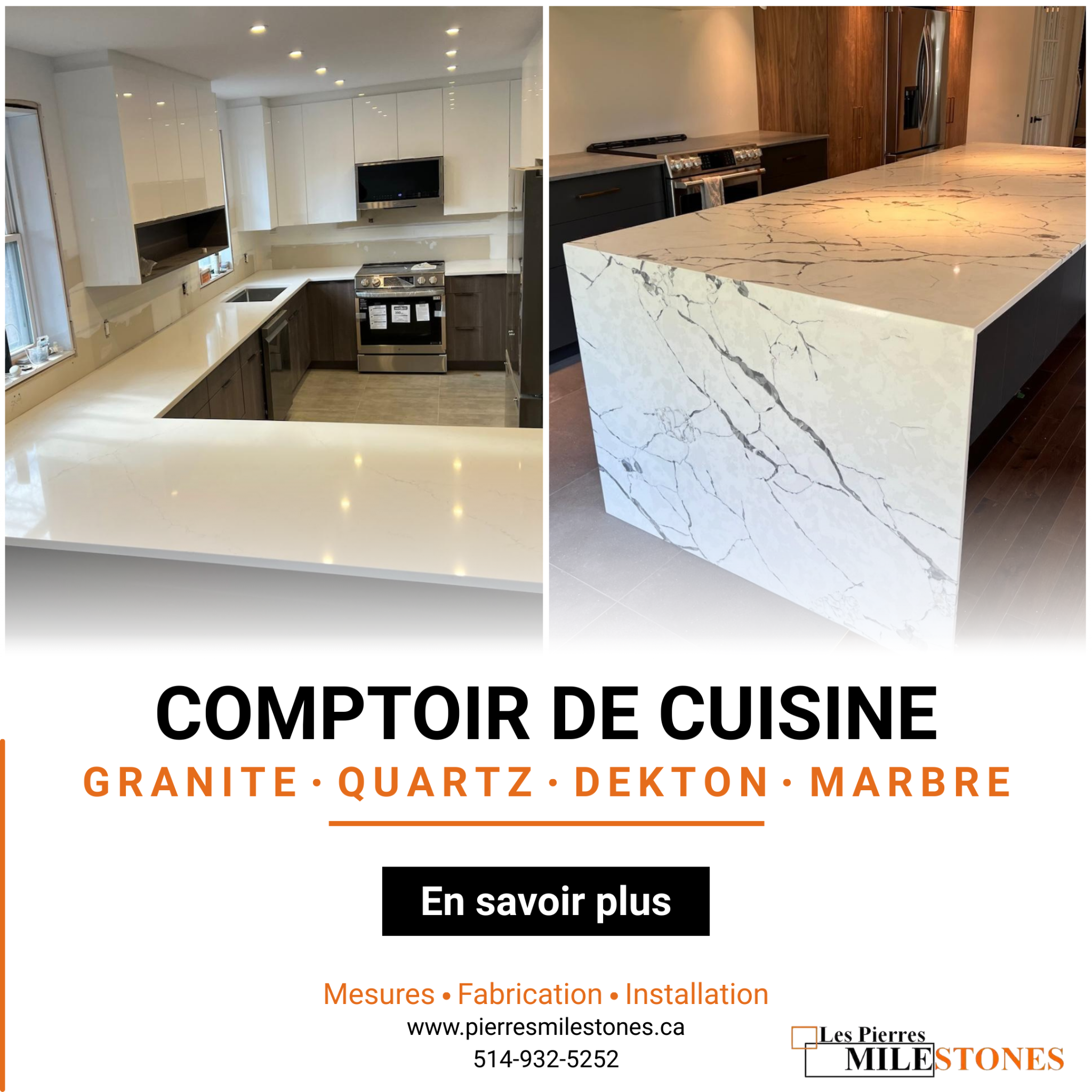 Pierre Milestones Facebook ad: Les Pierres Milestones