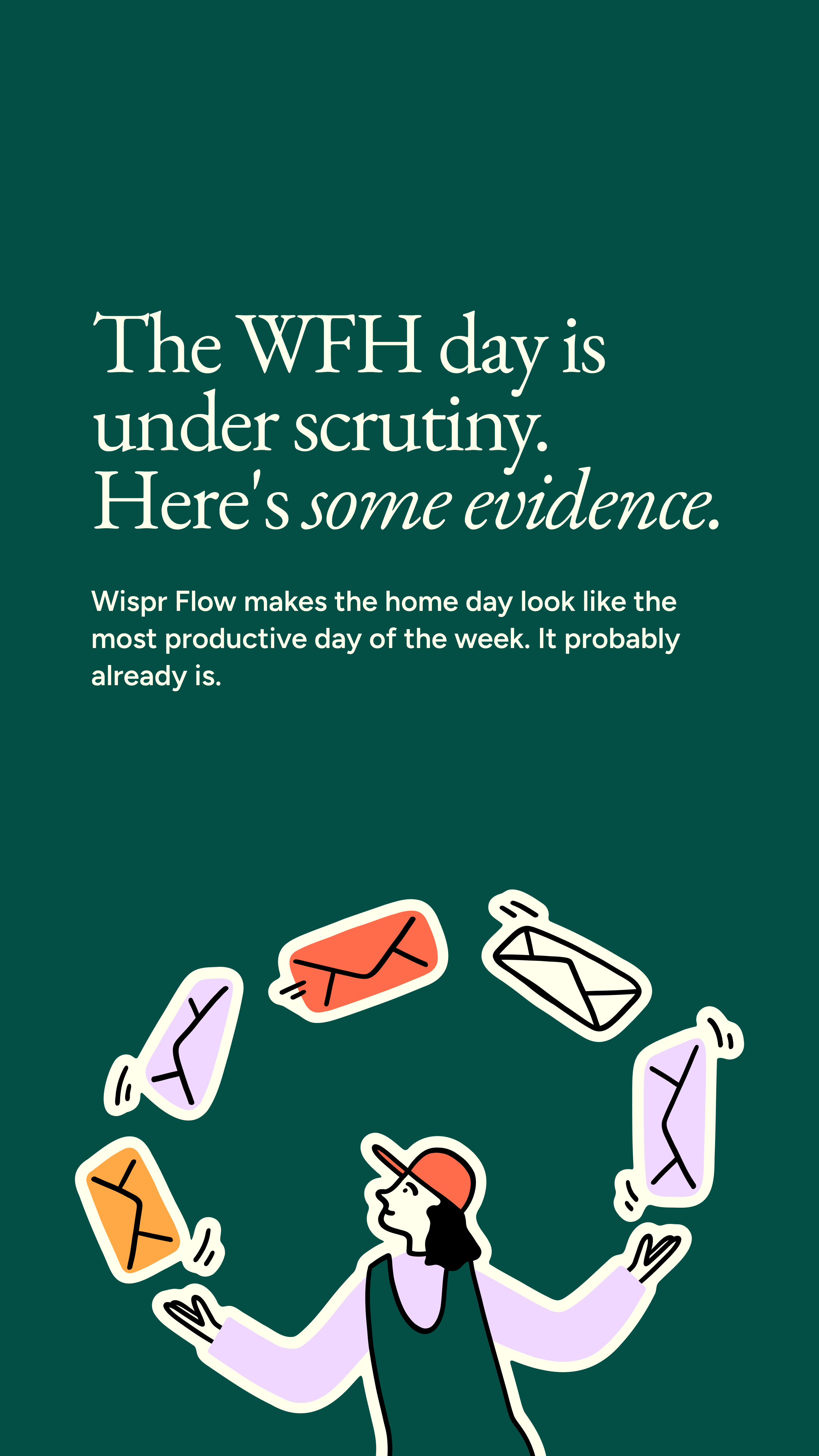 Wispr Flow Facebook ad