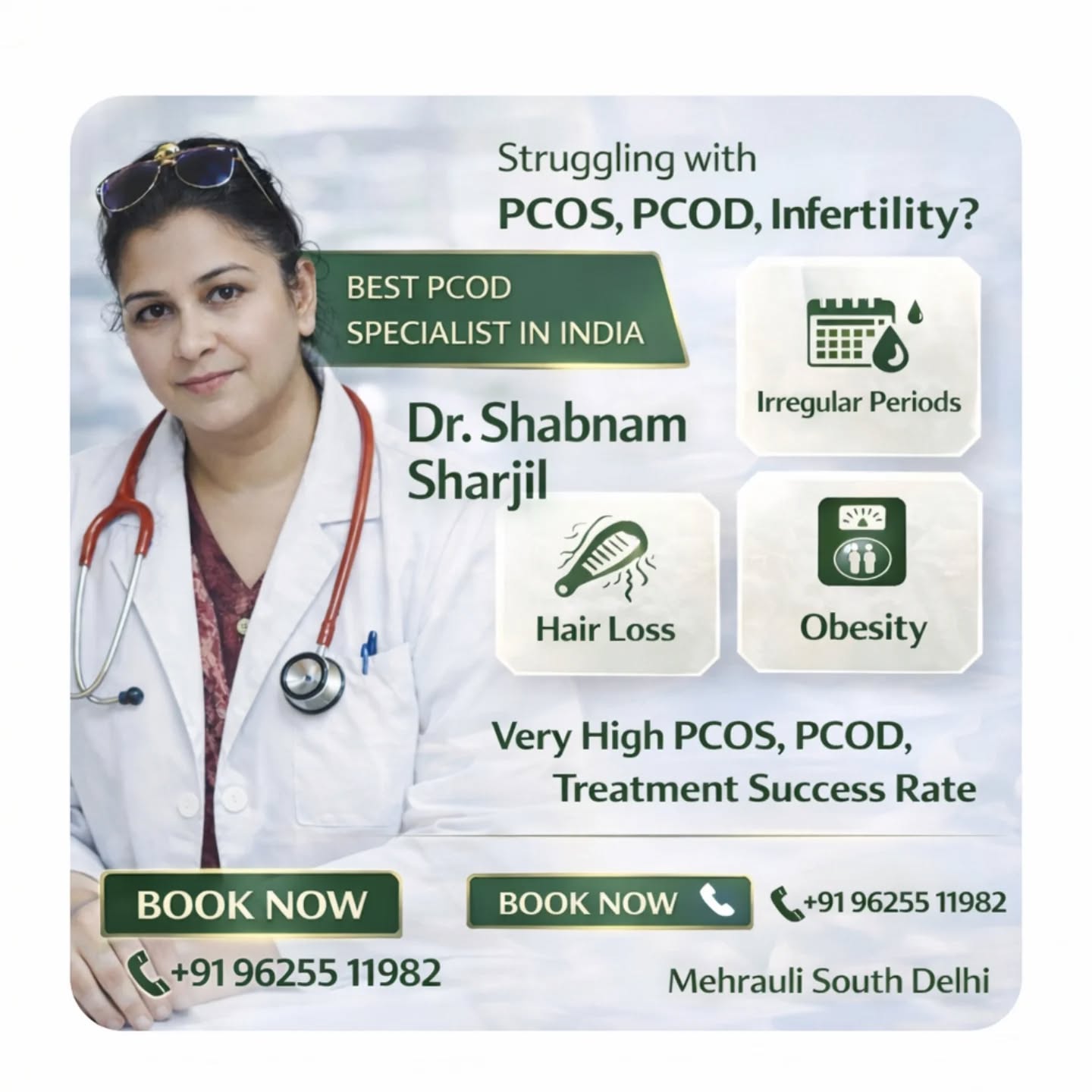 Best PCOS Specialist doctor in India Facebook ad: Best PCOS Treatment Clinic in Delhi - [PCOS FERTICURE…