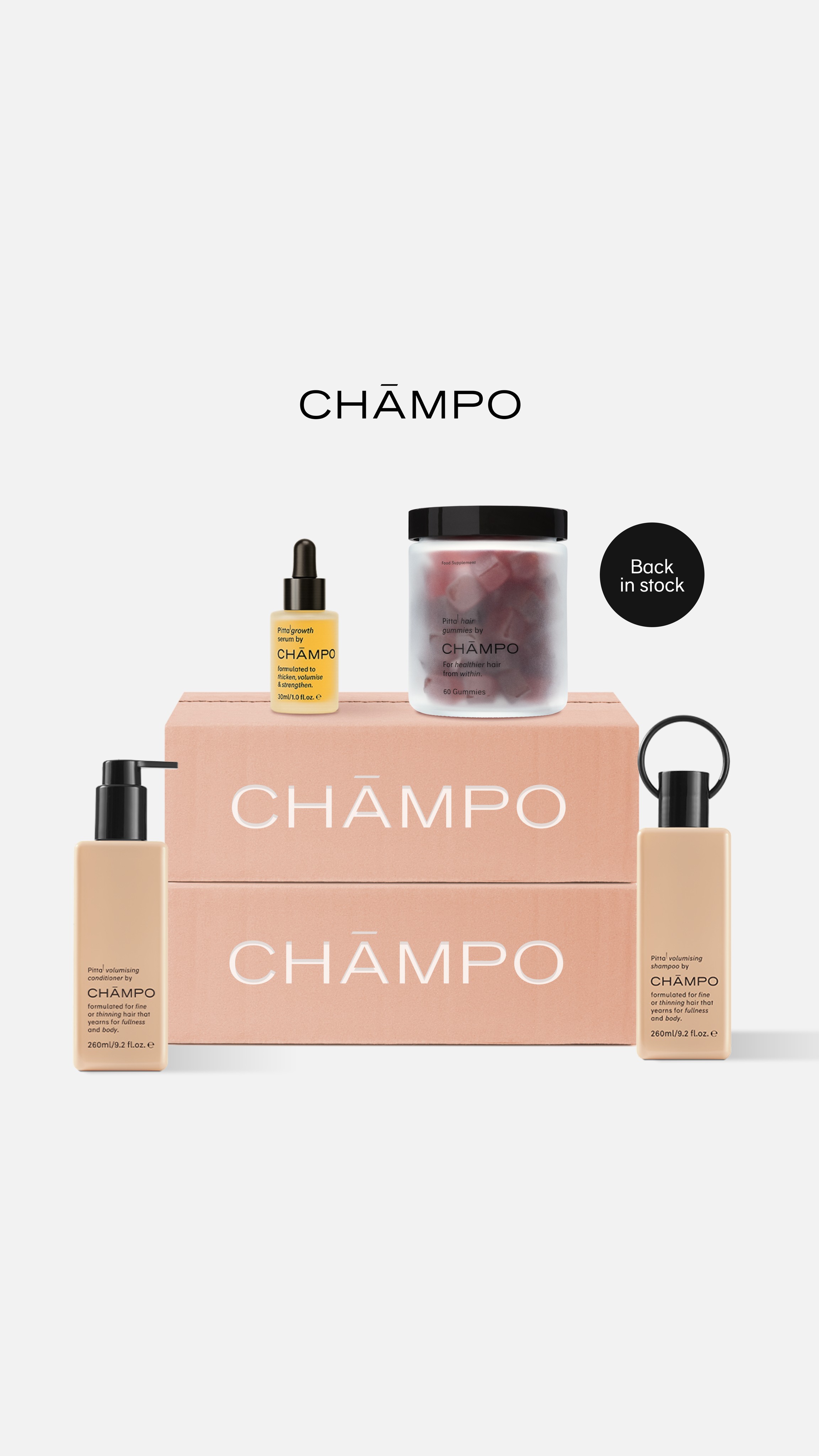 Chāmpo Haircare Facebook ad