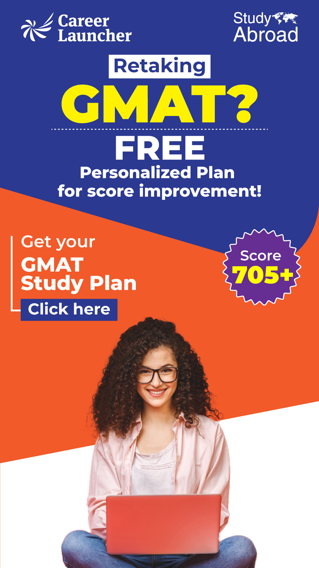 Career Launcher Study Abroad Facebook ad