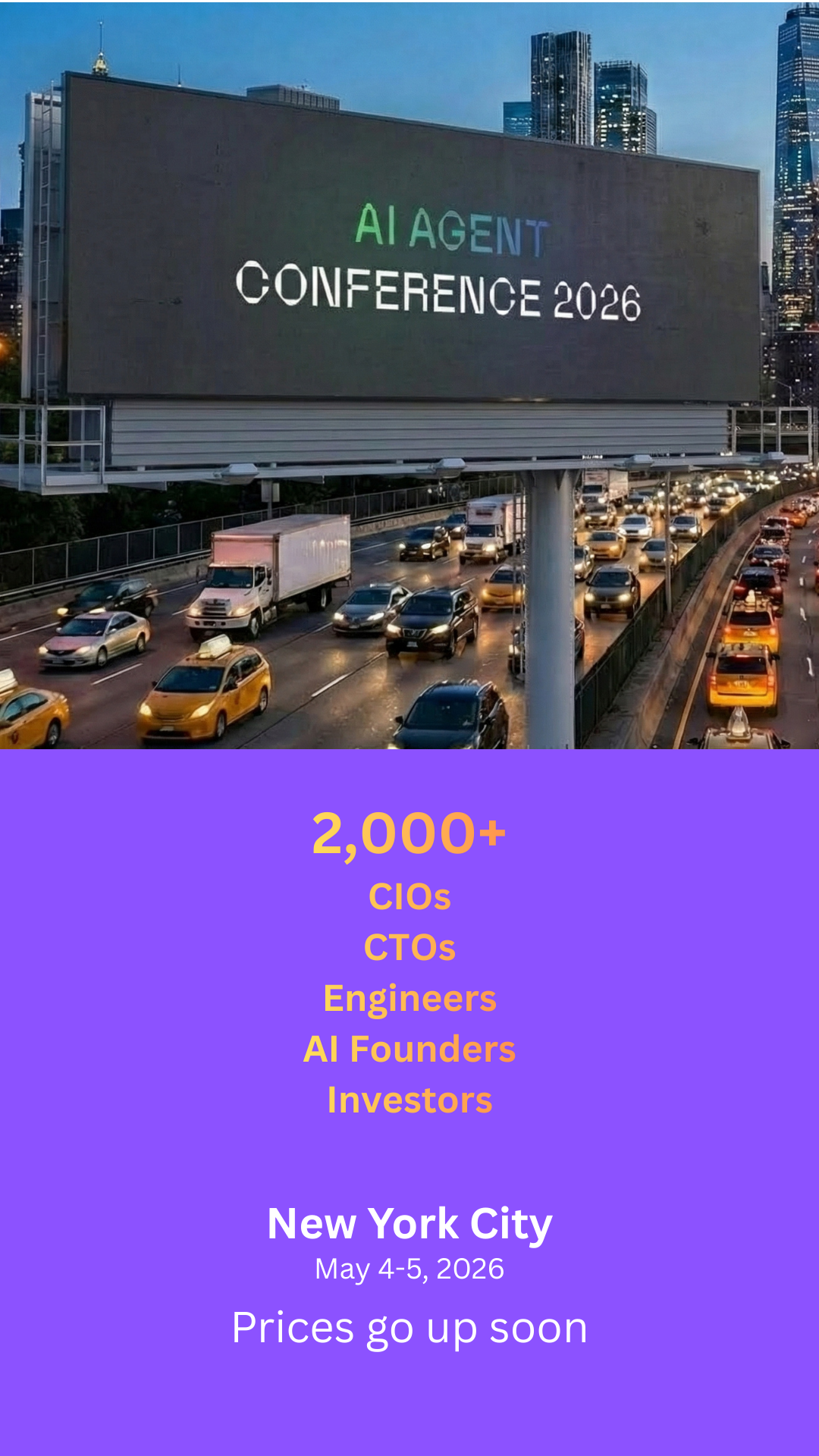 AI Agent Conference Facebook ad