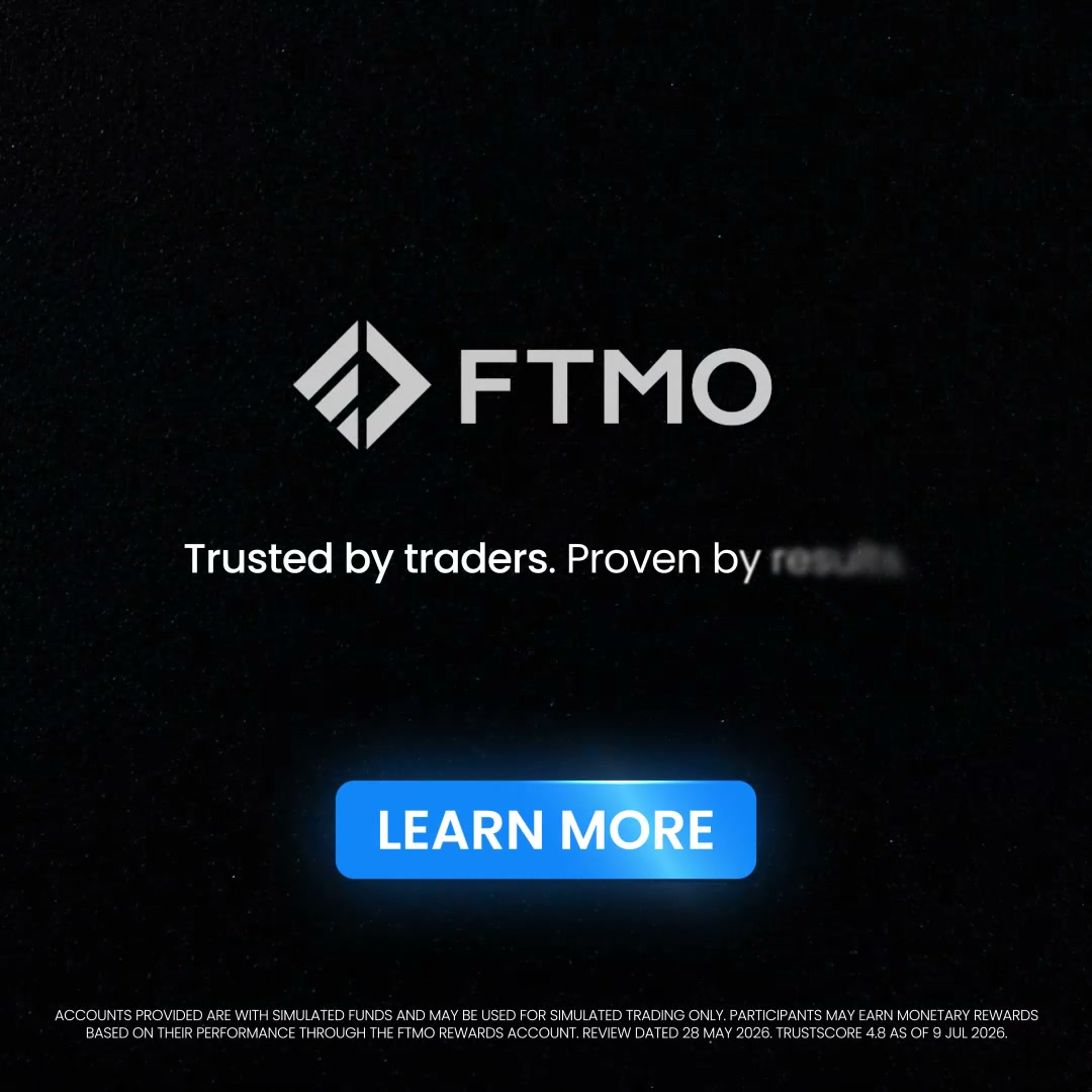 FTMO.com Facebook ad: Backed by 45,000+ Verified Reviews