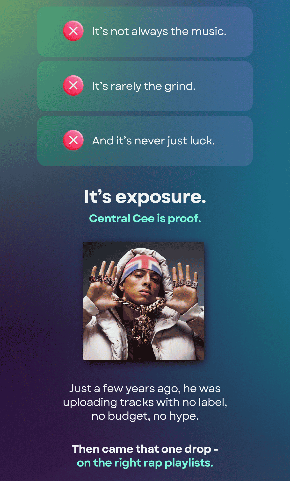 Playlist Booker Facebook ad