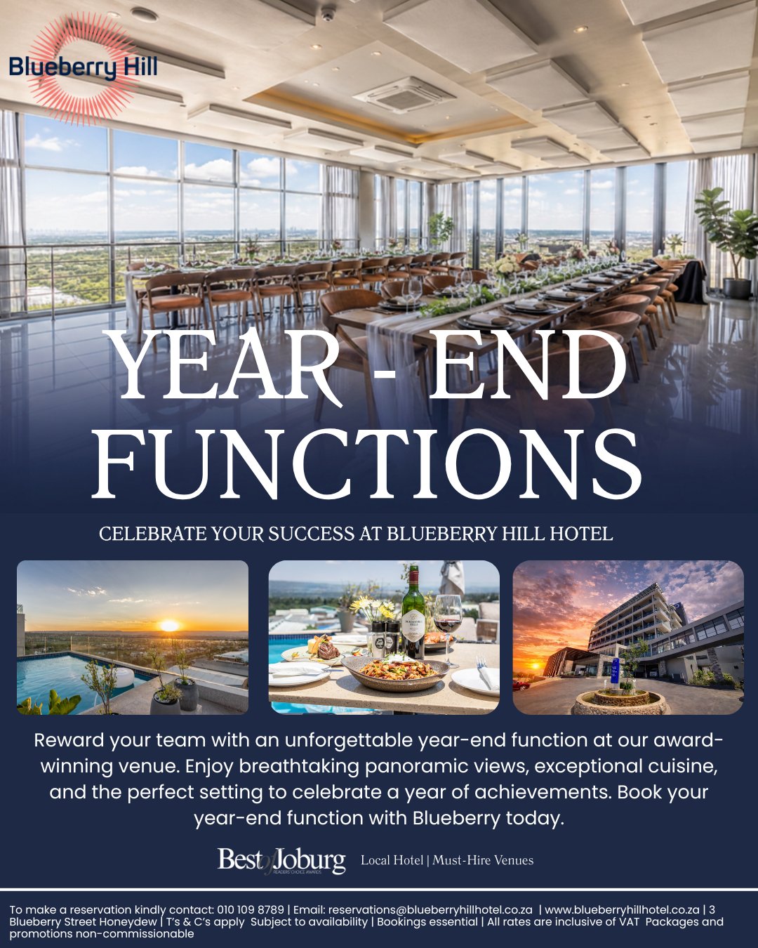 Blueberry Hill Hotel Facebook ad: Close the Year with an Unforgettable Celebration at…