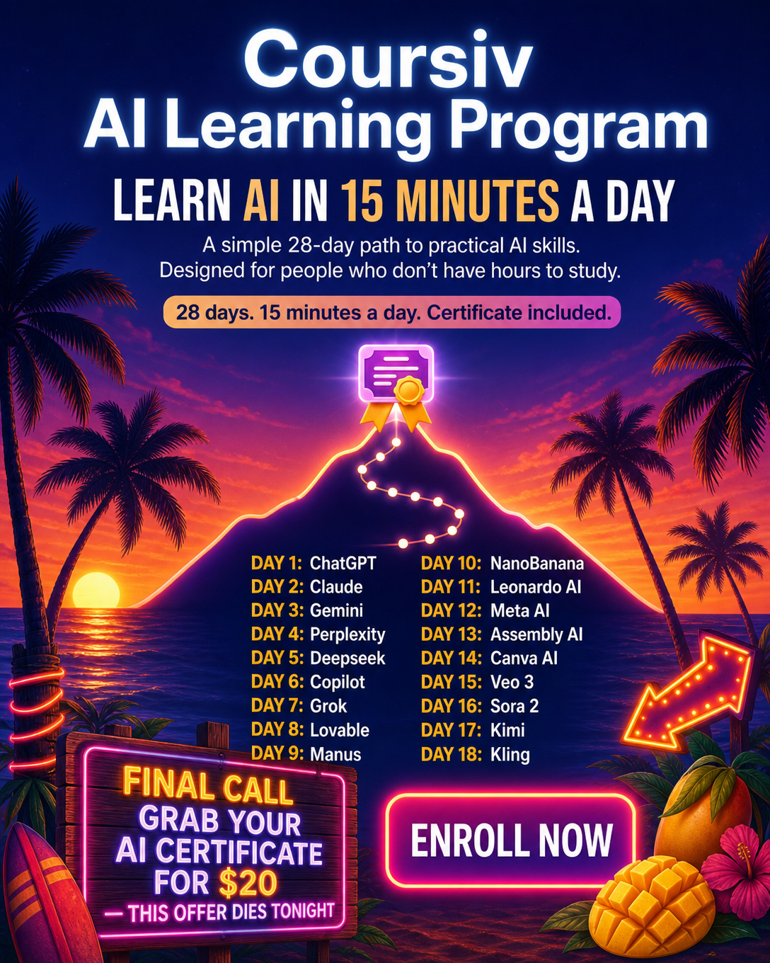 AI Weekly Facebook ad
