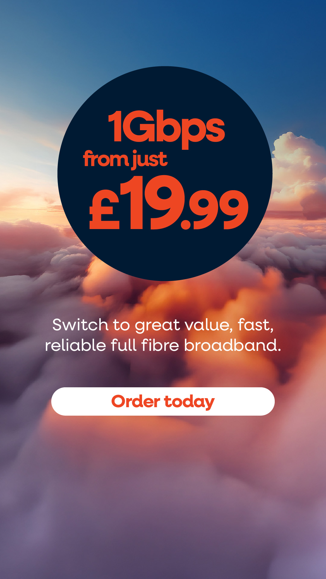 Rise Fibre Facebook ad