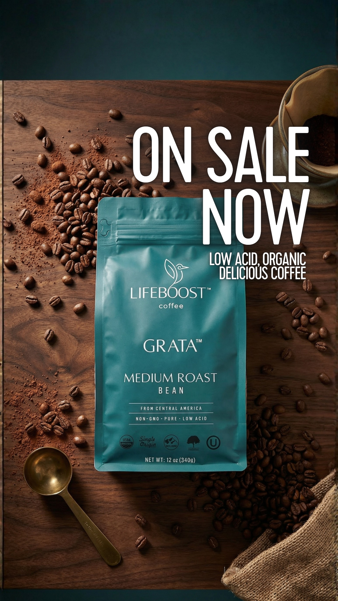 Lifeboost Coffee Facebook ad