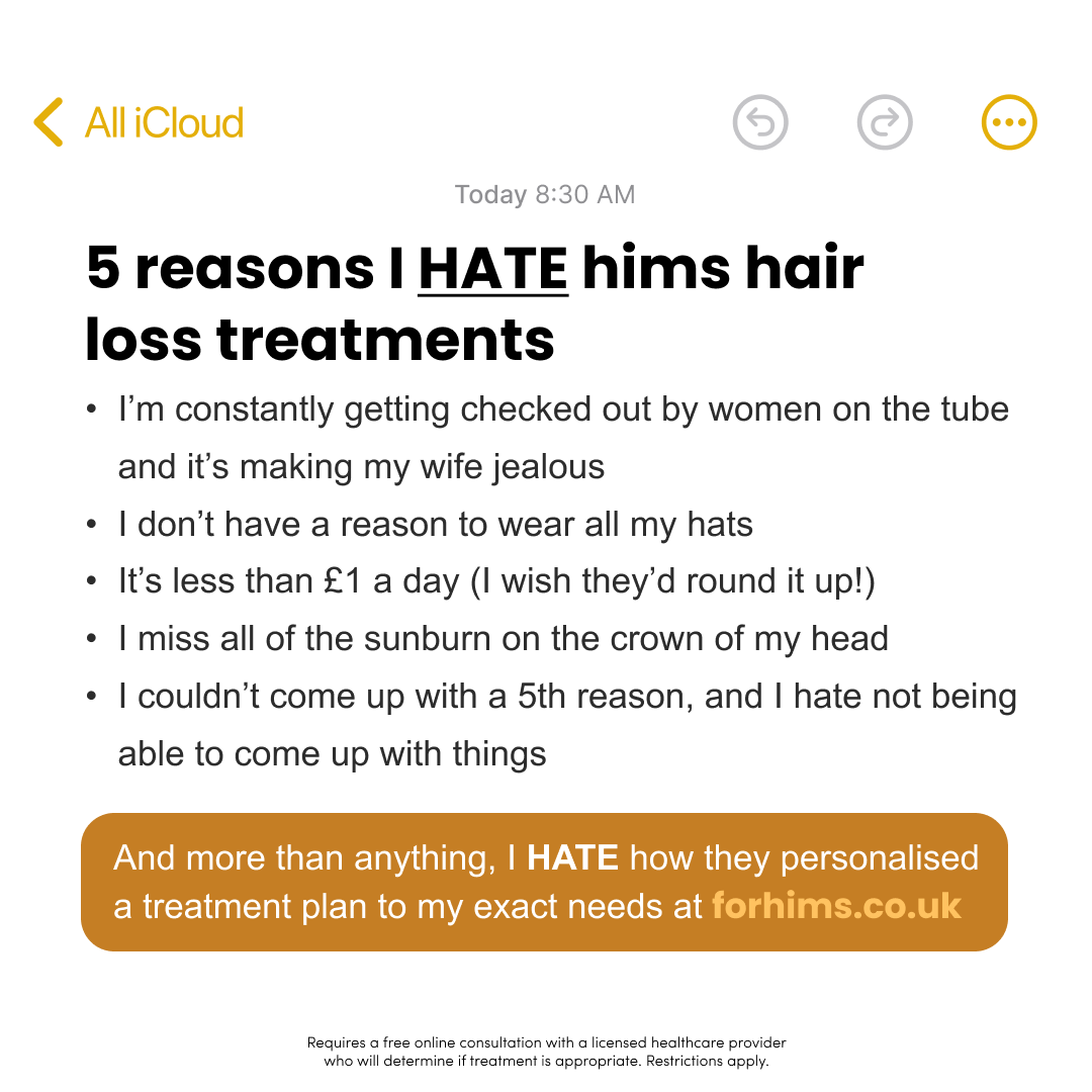 hims Facebook ad