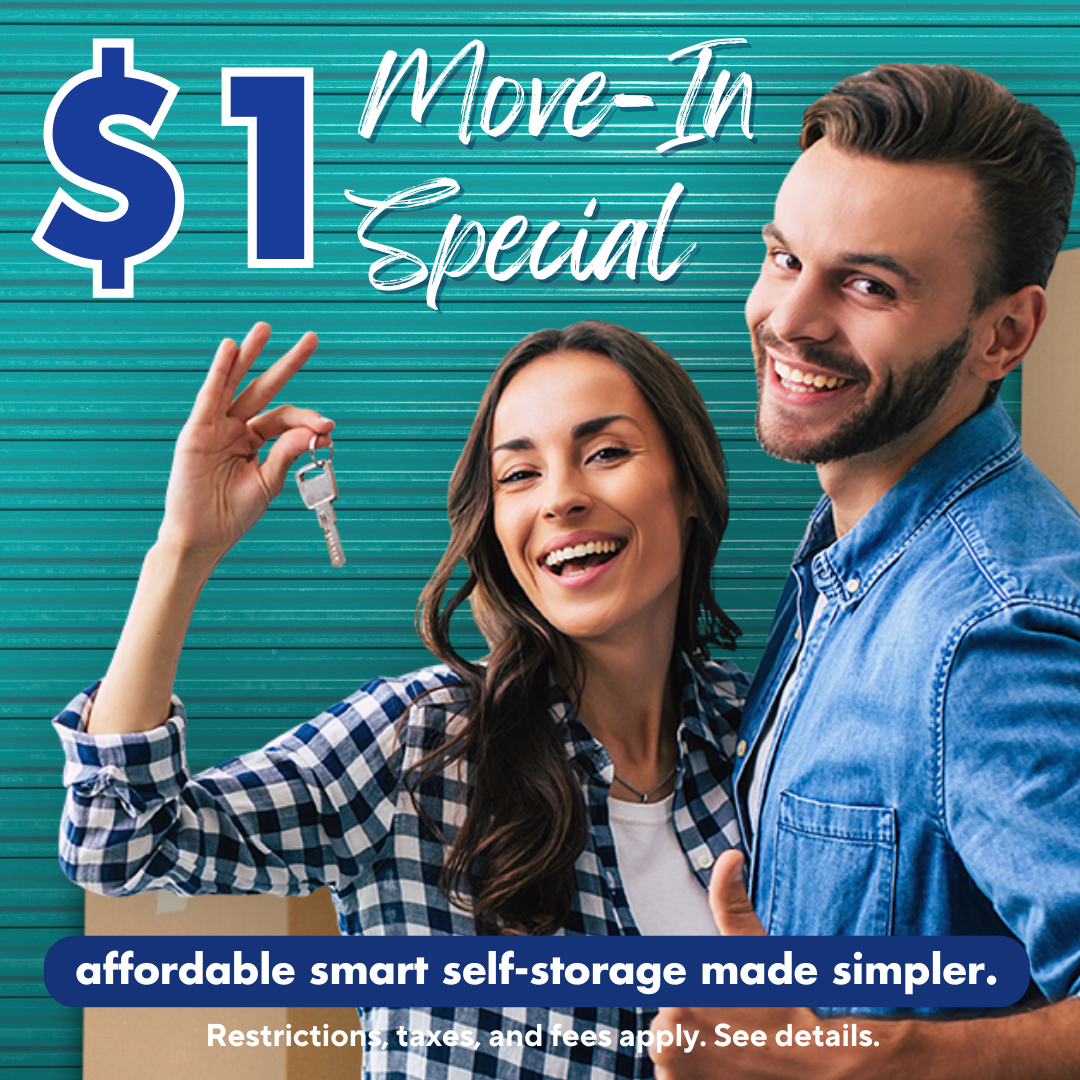 Allsafe Self-Storage Alameda Facebook ad: Secure your $1 Move-In Deal Today!*