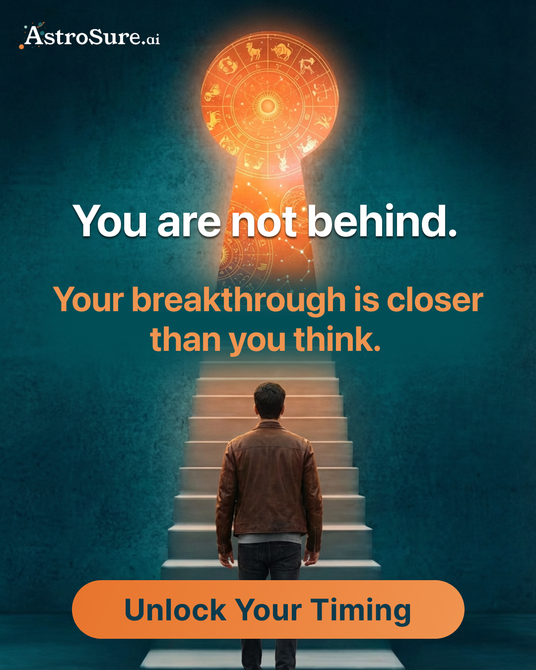 Astrosure.ai Facebook ad: You're Not Behind