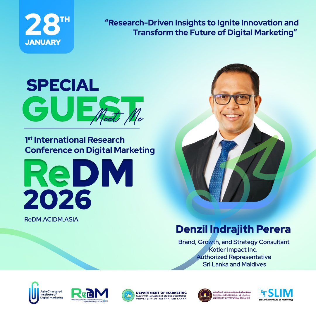 Asia Chartered Institute of Digital Marketing - ACIDM Facebook ad: We are honored to welcome 𝐃𝐞𝐧𝐳𝐢𝐥 𝐈𝐧𝐝𝐫𝐚𝐣𝐢𝐭𝐡…