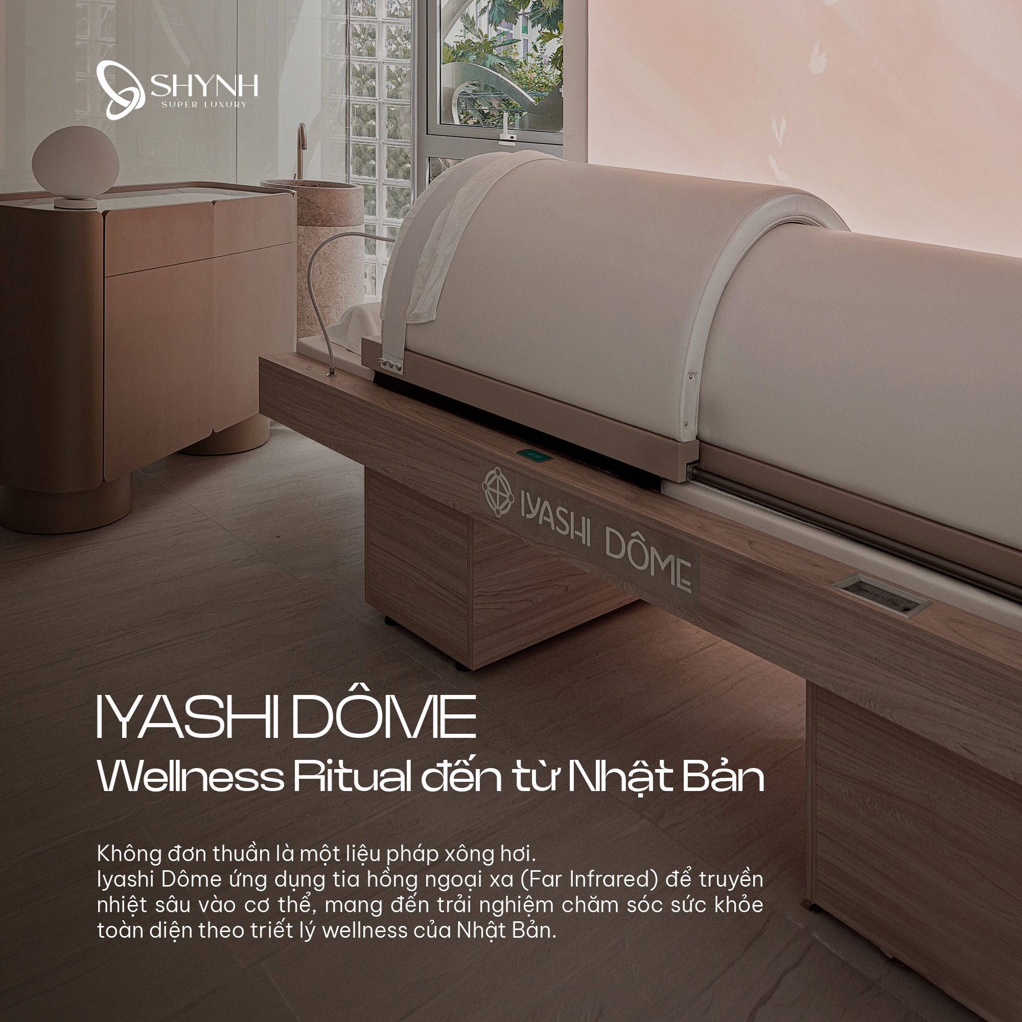 Shynh Super Luxury - Healthcare & Wellness Center Facebook ad: IYASHI DÔME, NGHỆ THUẬT PHỤC HỒI CƠ THỂ…