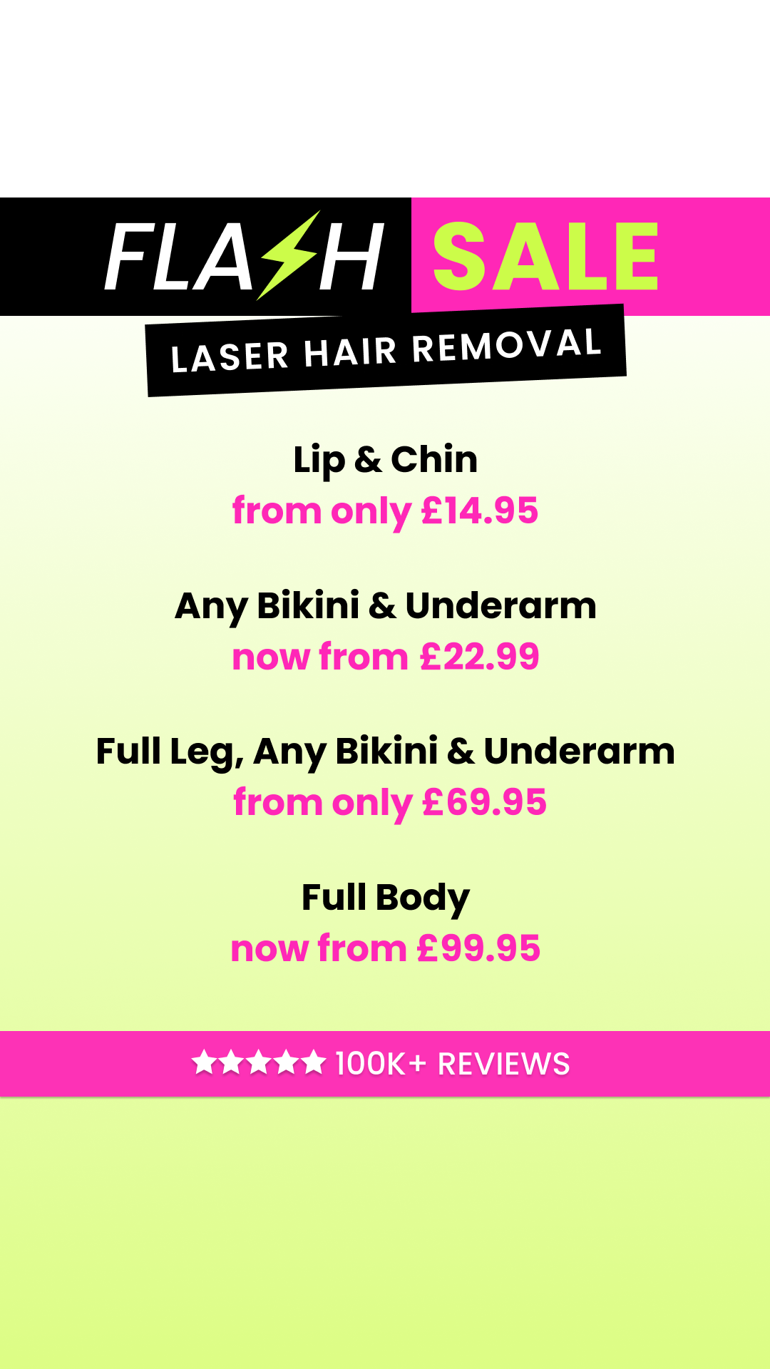Thérapie Clinic UK Facebook ad