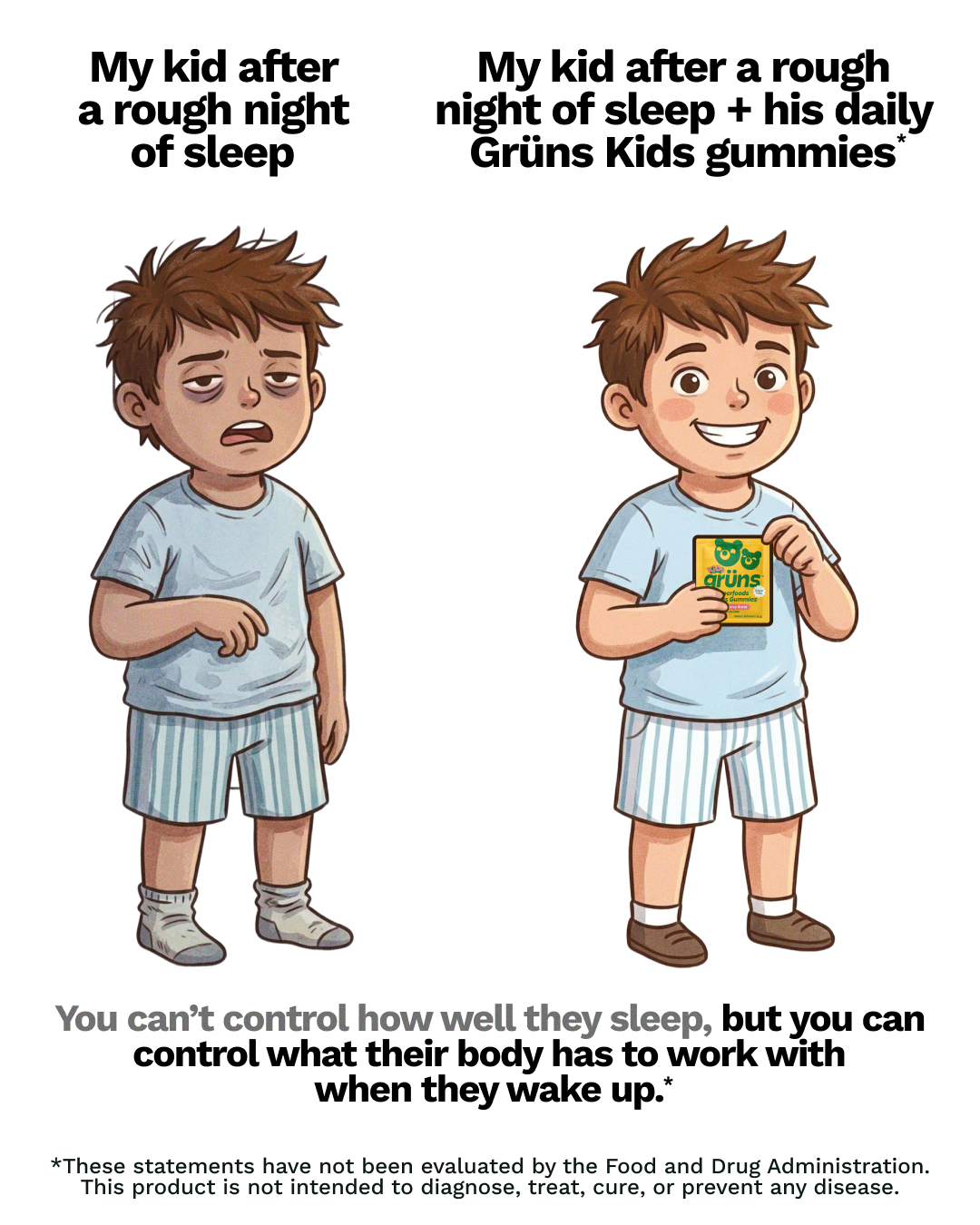 Grüns Kids Facebook ad