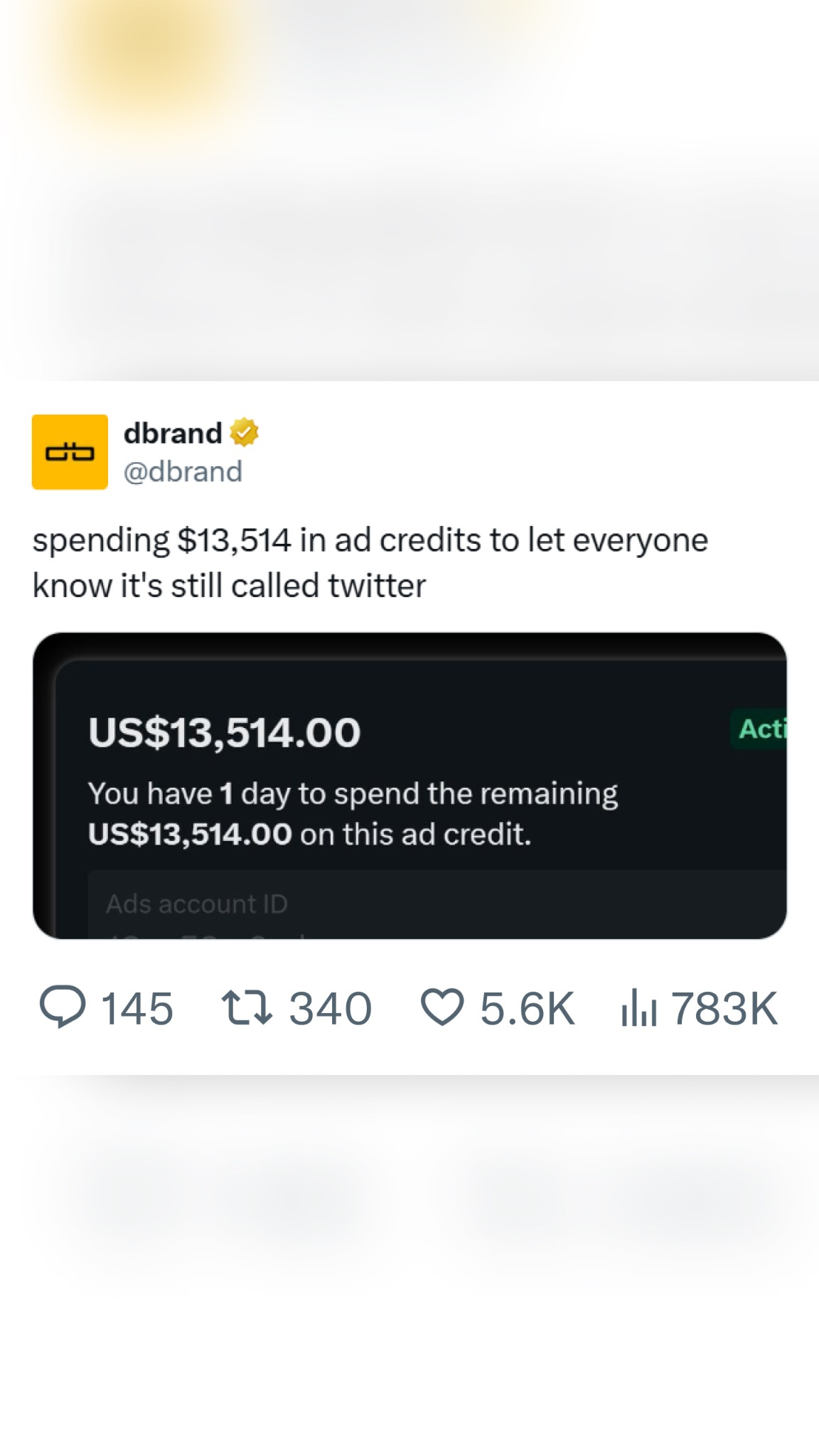 dbrand Facebook ad
