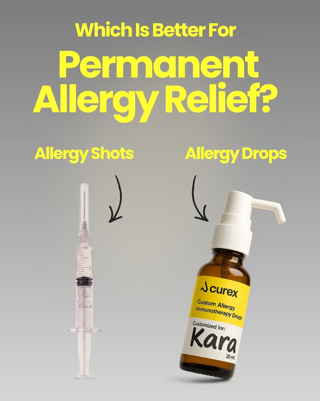Curex Allergy Facebook ad