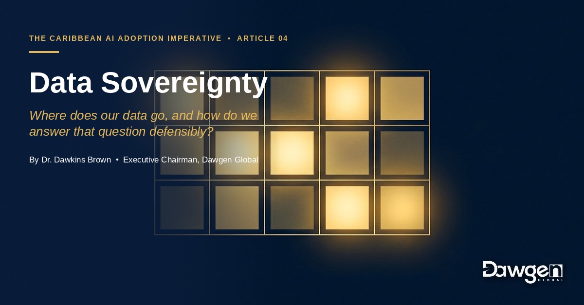 Dawgen Global Americas Facebook ad: Data Sovereignty: Where does our data go, and how do we…