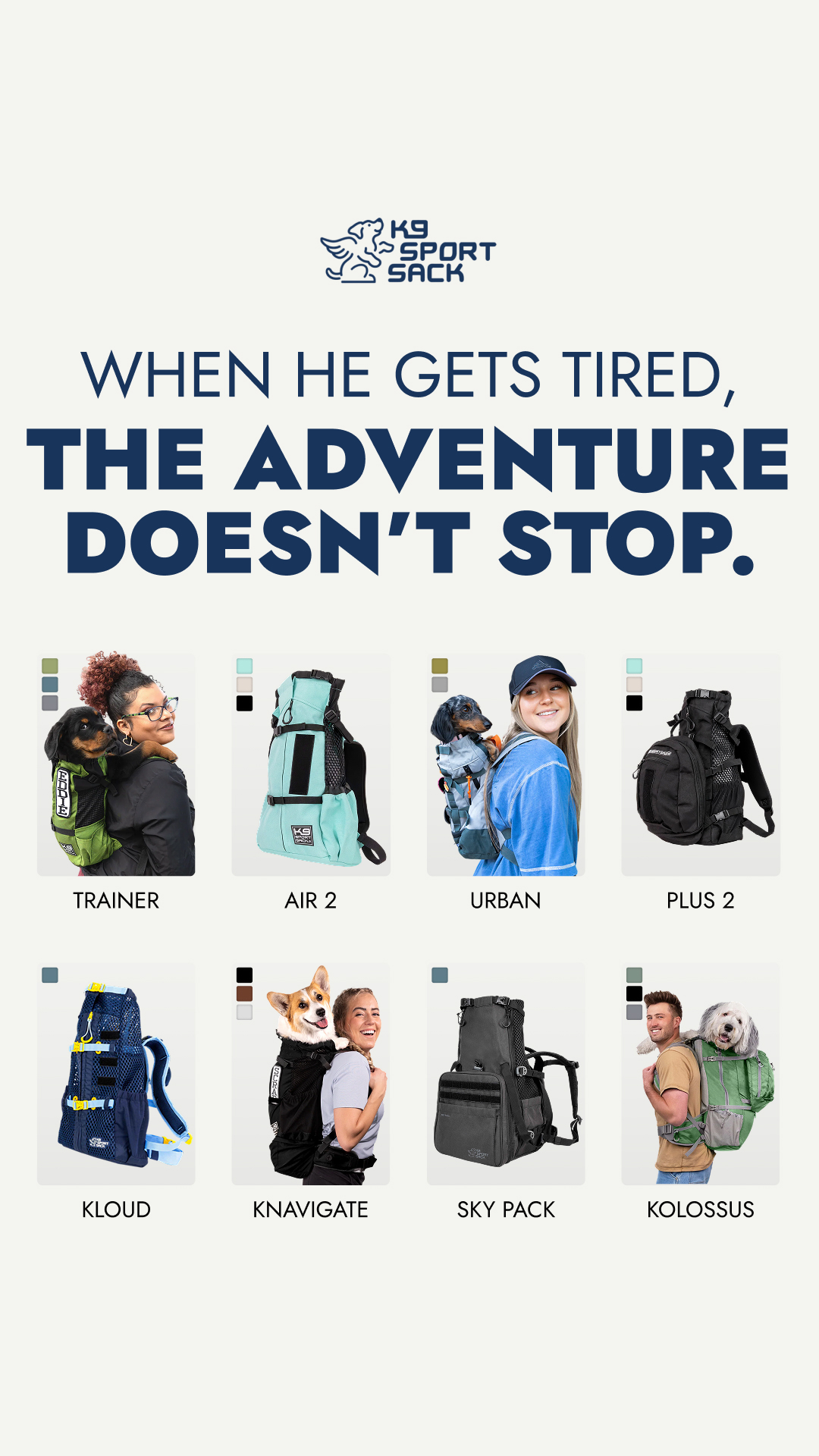 K9 Sport Sack Facebook ad from Apr 24, 2026