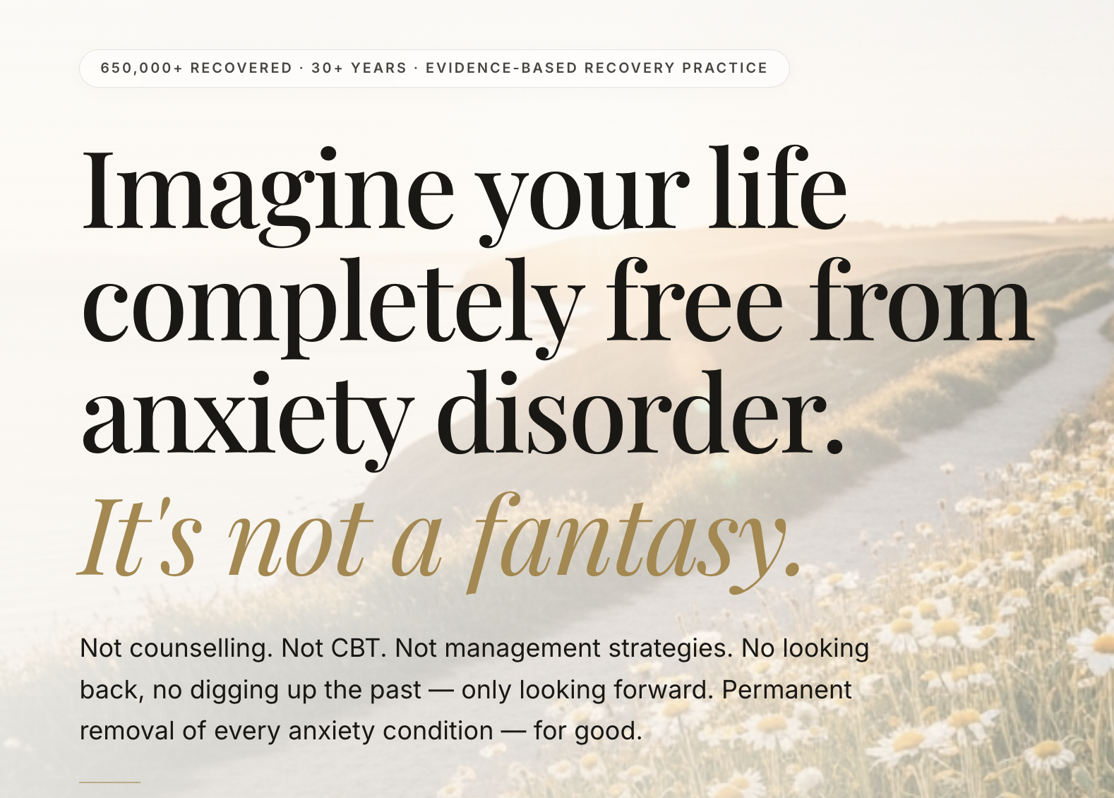 Linden Anxiety Recovery Facebook ad: 1-2-1 Anxiety Disorder Recovery Coaching With Your Own…