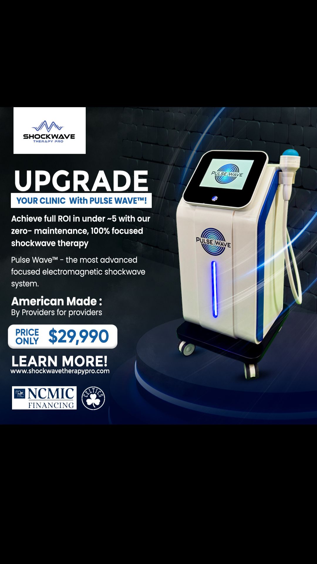 Shockwave Therapy Pro Facebook ad from Jun 25, 2026