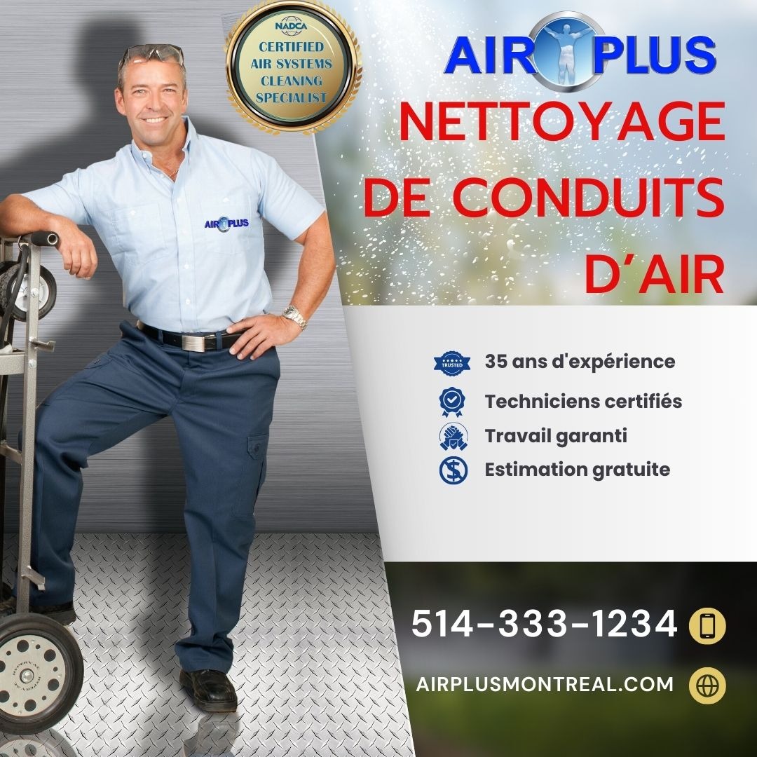 Air Plus Montreal Facebook ad from Apr 11, 2025