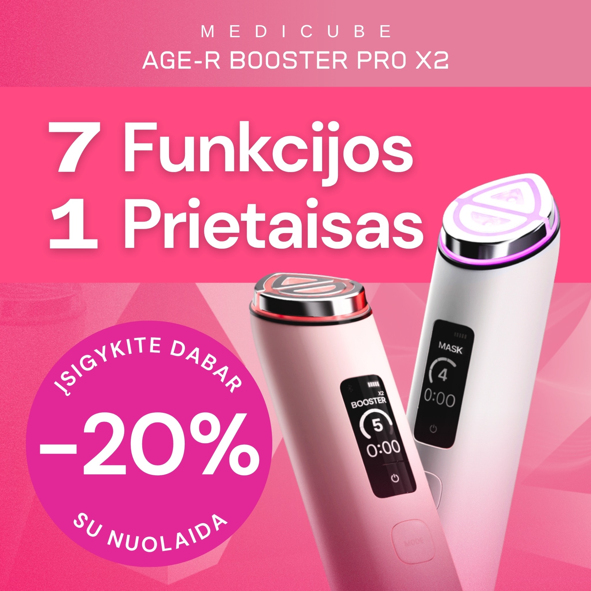 Bonnie.lt Facebook ad: 7 funkcijos. Vienas aparatas