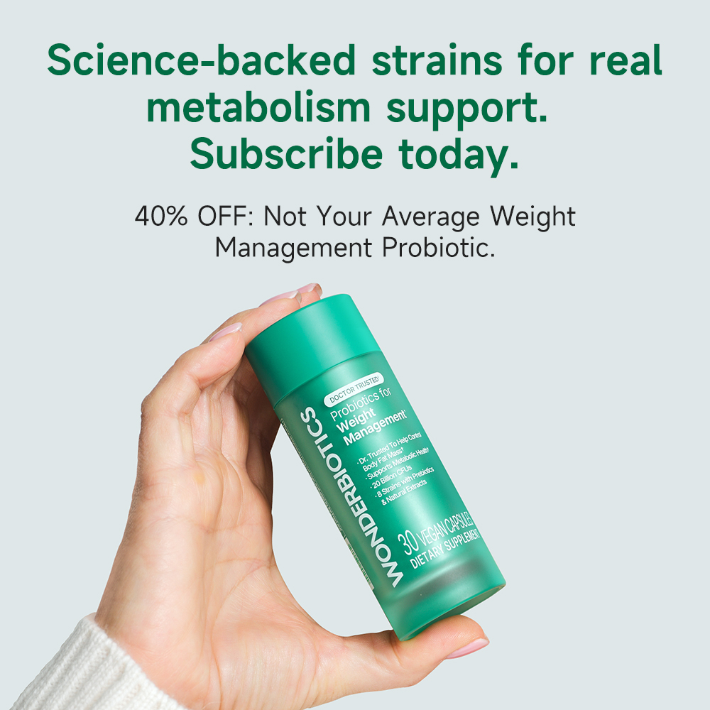 WonderBiotics Facebook ad: Good shape has never been easier