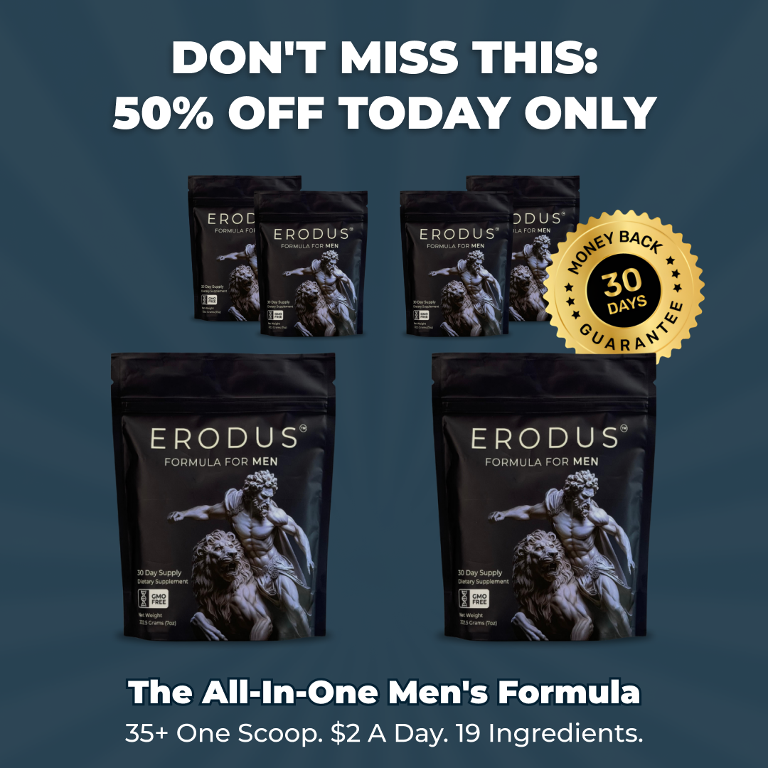Erodus Formula For Men Facebook ad