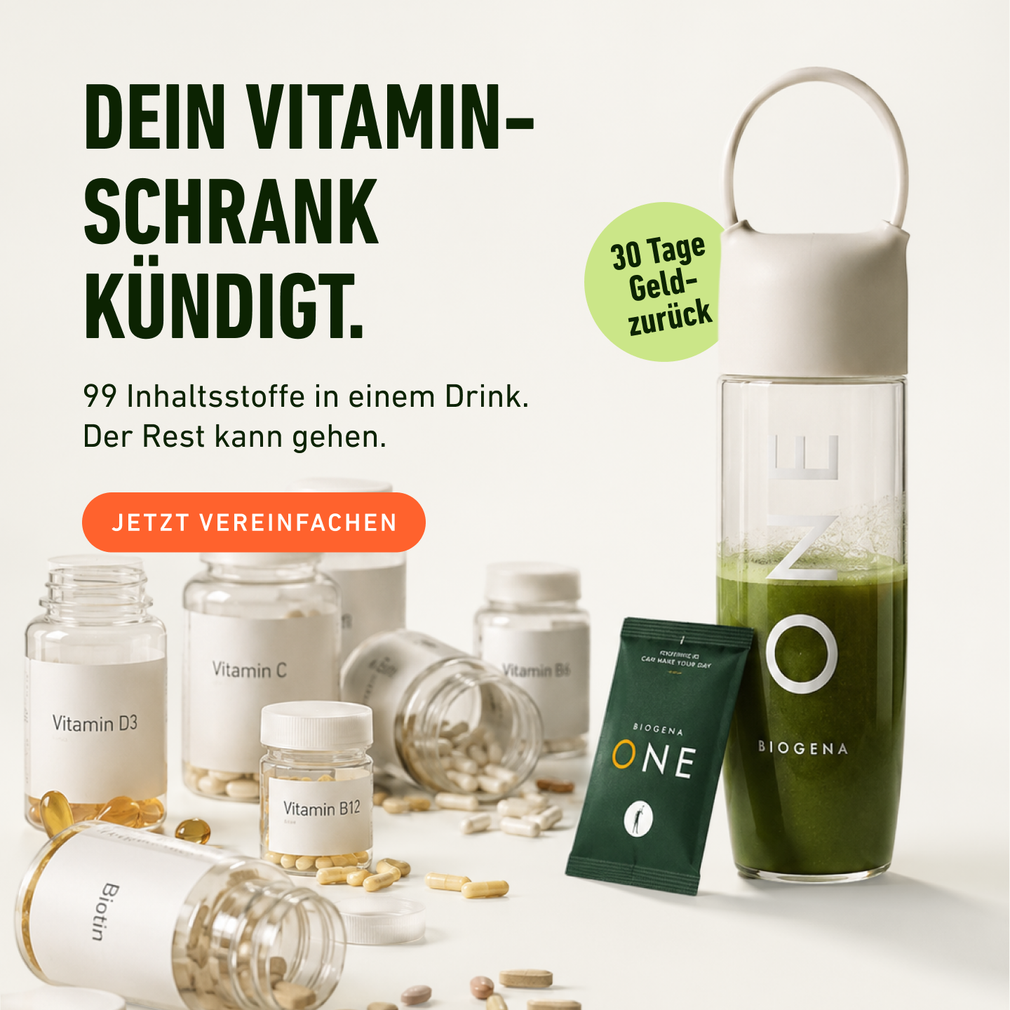 BIOGENA ONE Facebook ad