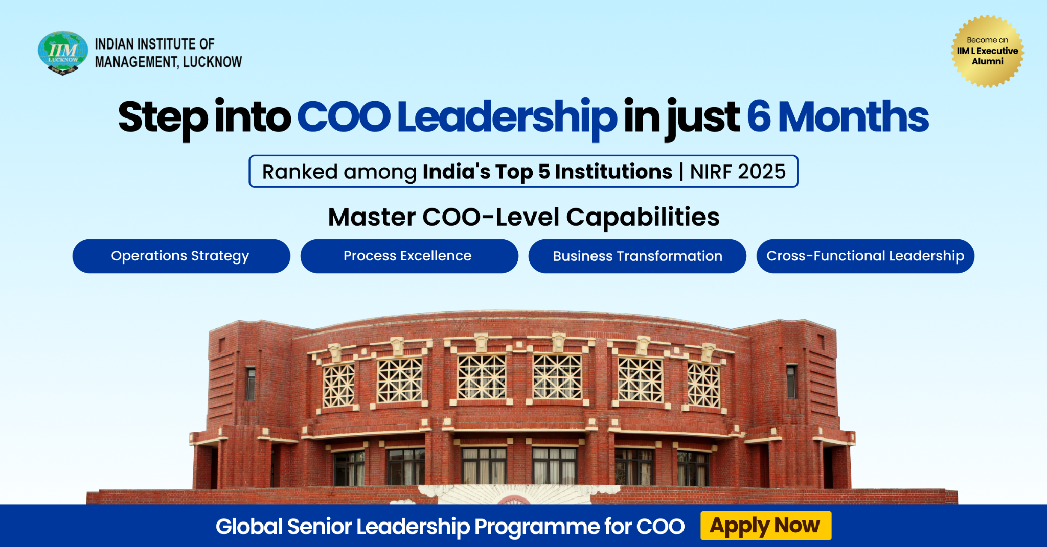 IIM Lucknow - Global Senior Leadership Programme Facebook ad from May 11, 2026