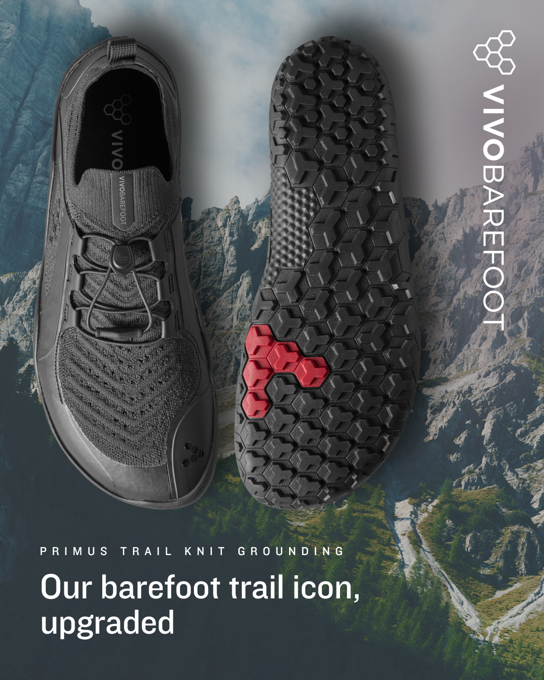 Vivobarefoot Facebook ad: Our barefoot trail icons, upgraded