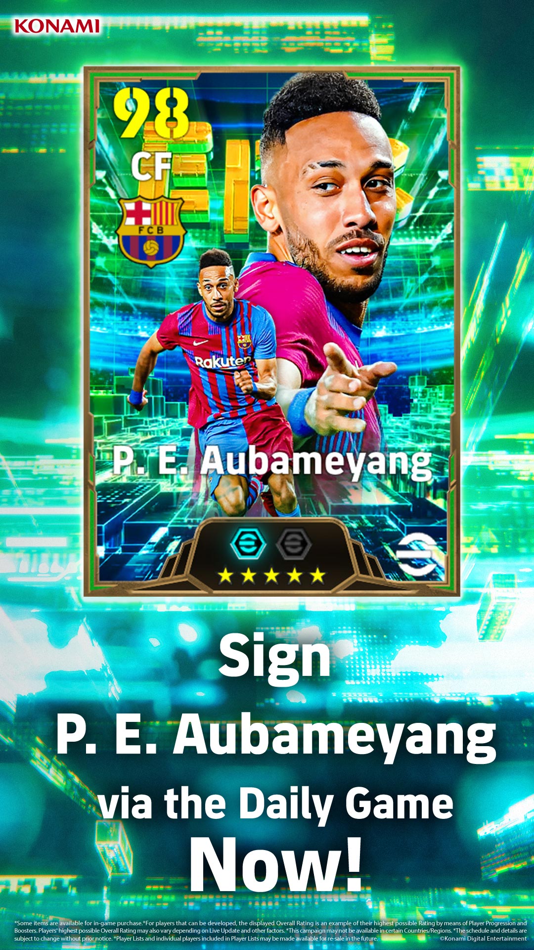 Konami App Facebook ad