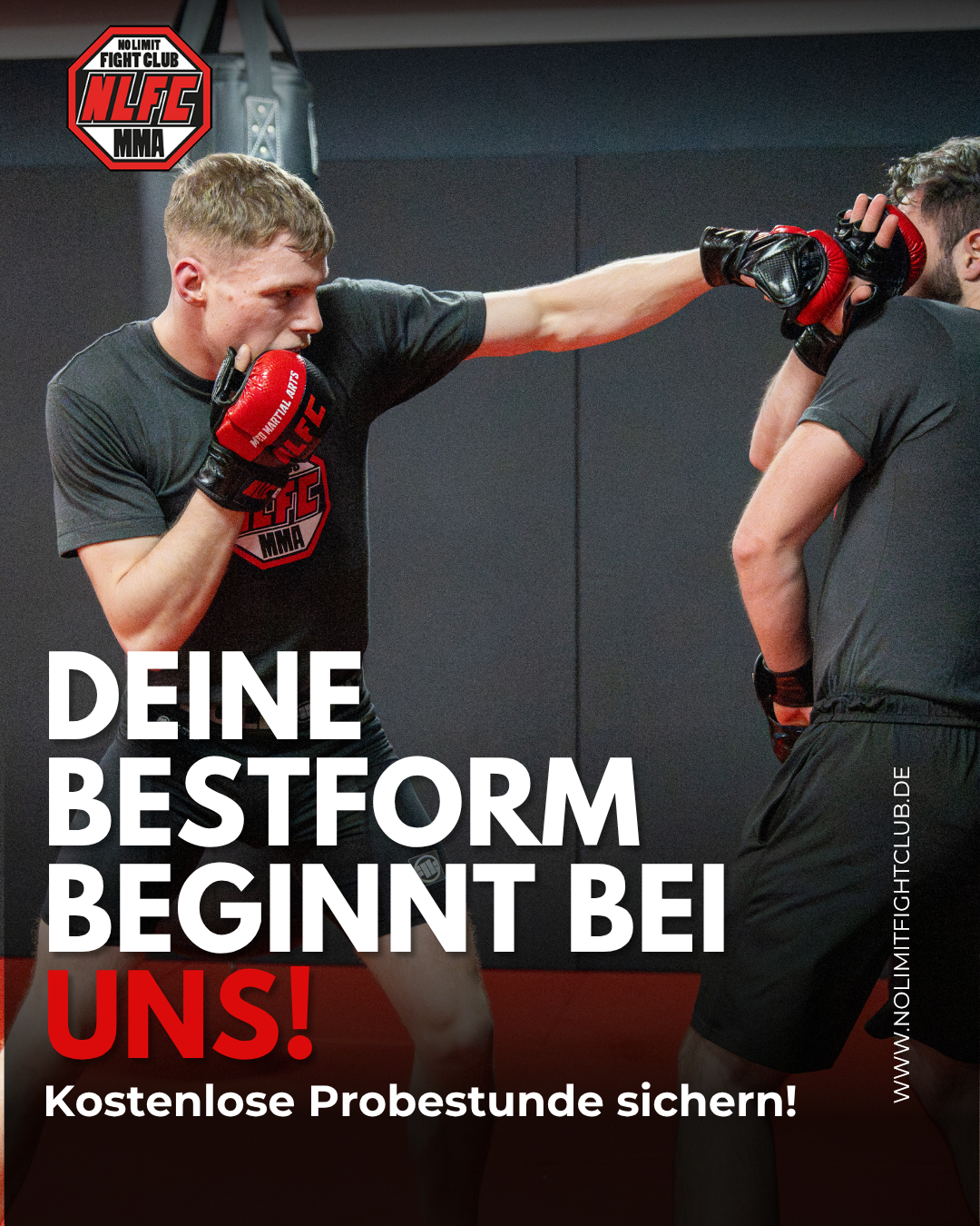 No Limit Fight Club Kampfsportschule Facebook ad: Kostenlose Probestunde: Was würdest du tun, wenn es…