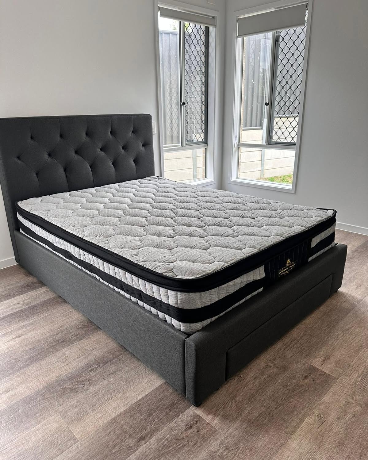 Adam James Facebook ad: BRAND NEW Bed frames starting from $149 - FREE DELIVERY**