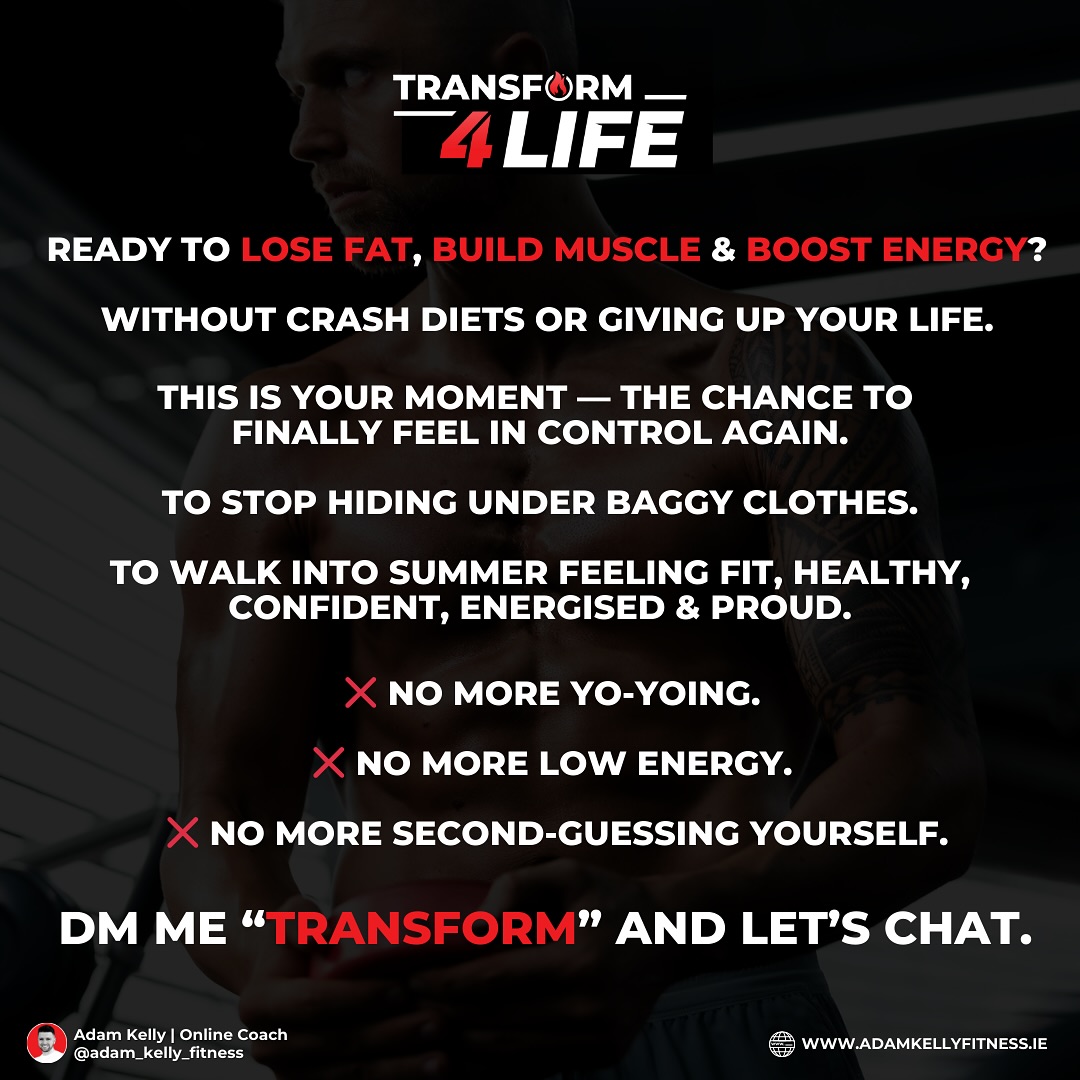 Adam Kelly Fitness Facebook ad: Putting in the work… but still don’t like…