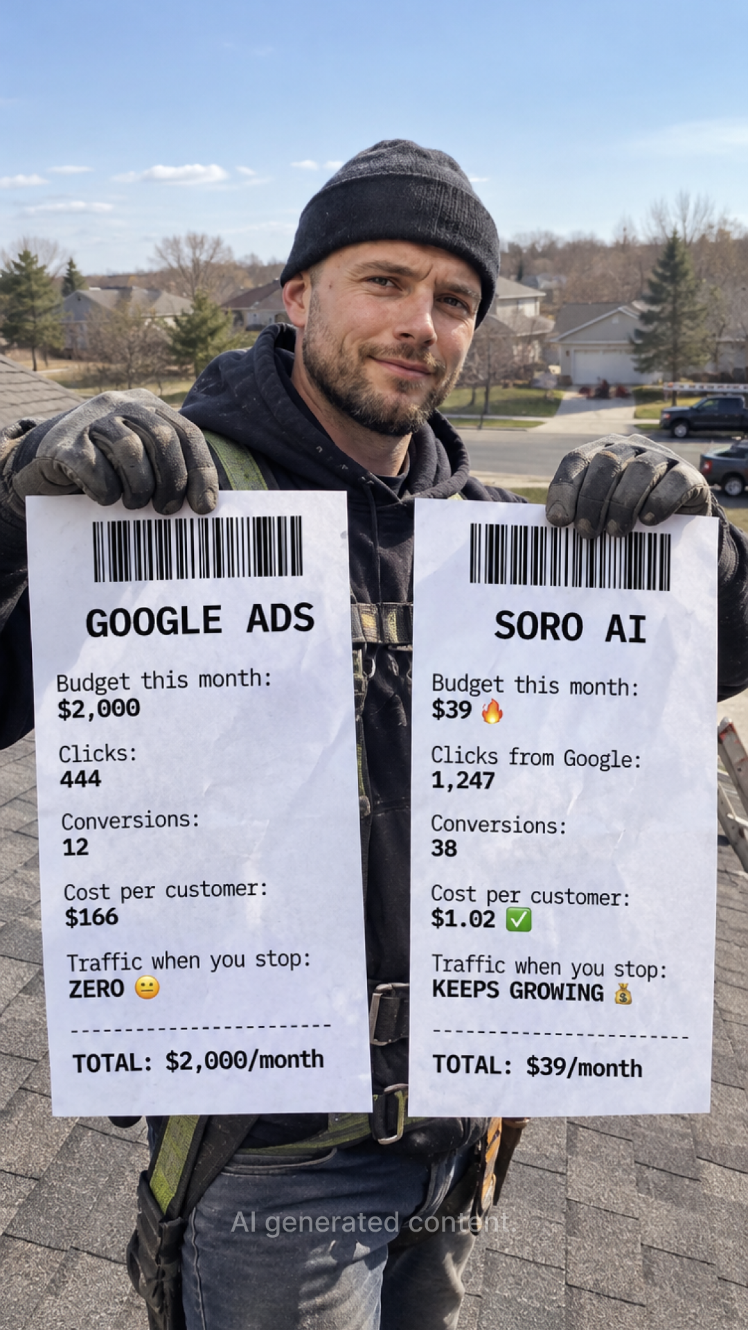 Soro SEO Facebook ad: Rank #1 on Google