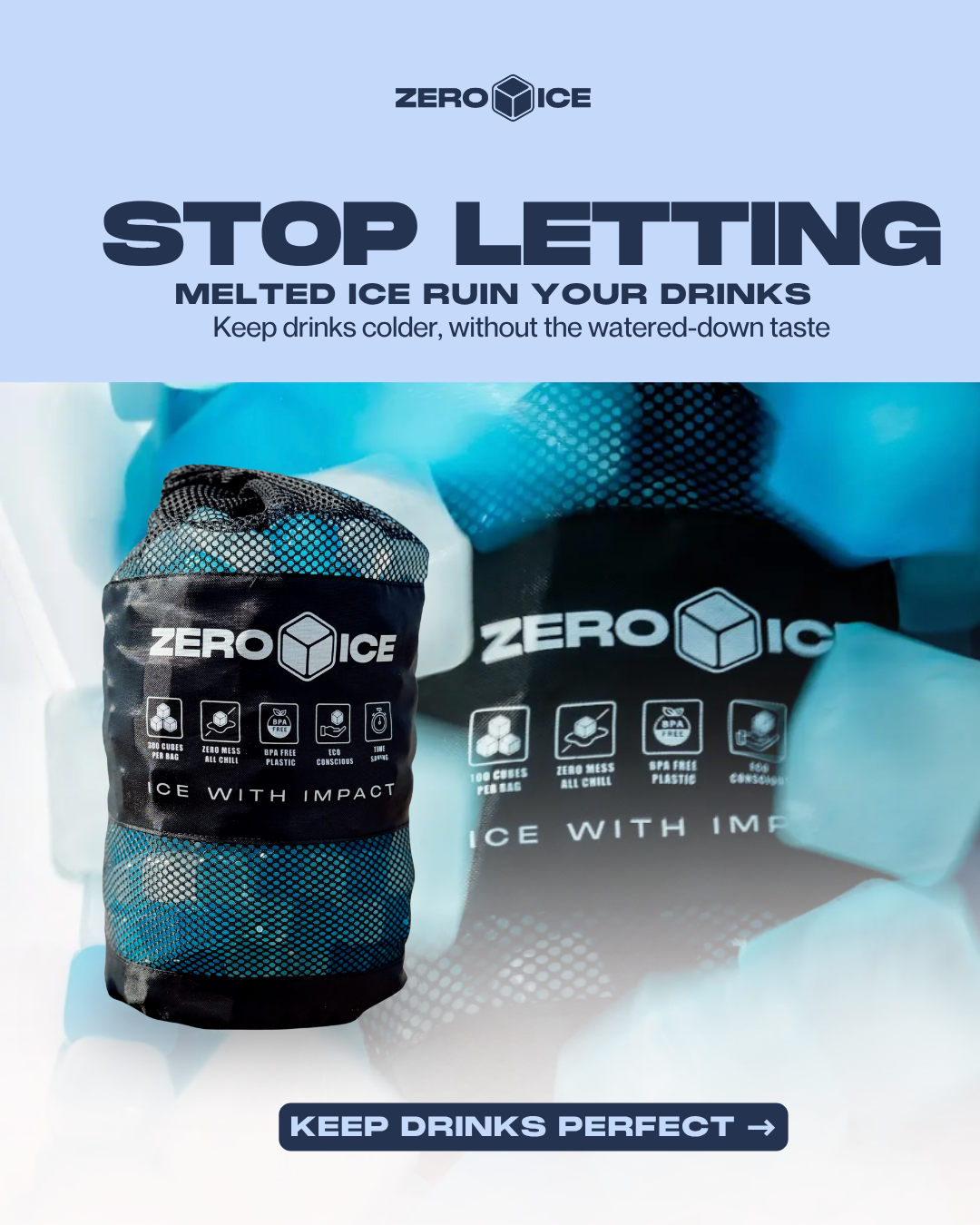 ZERO ICE Facebook ad