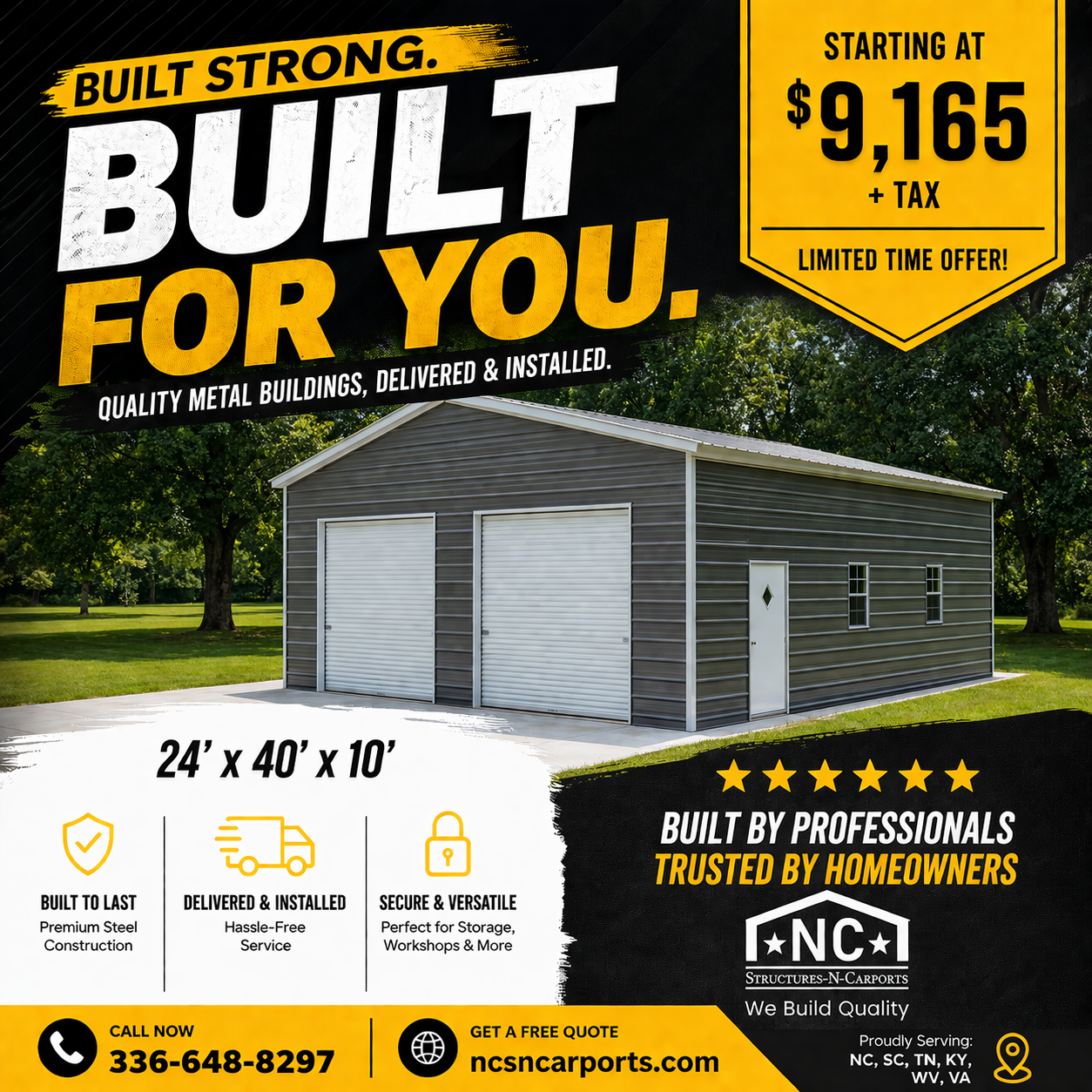 NC Structures & Carports Facebook ad
