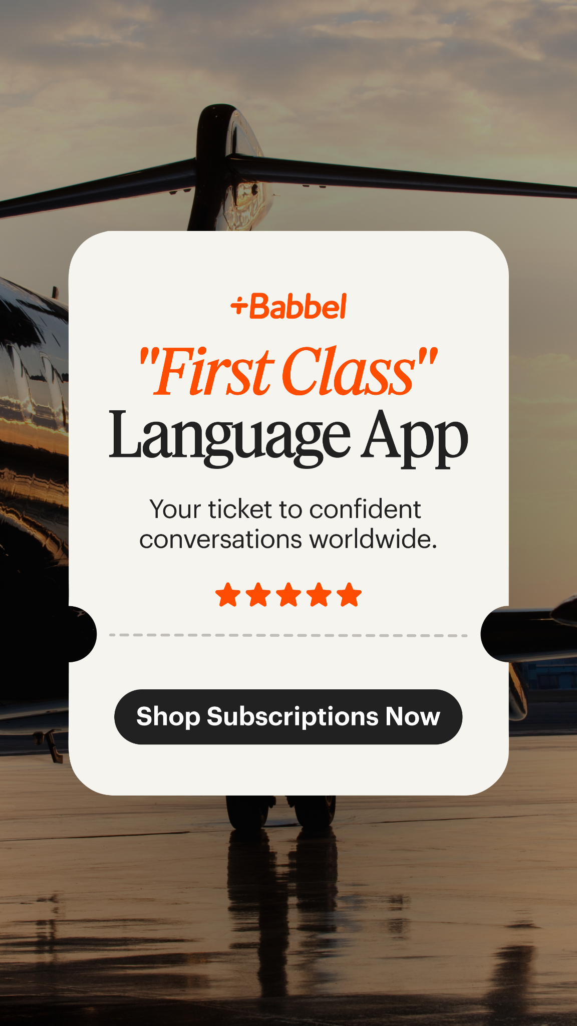 Babbel Facebook ad