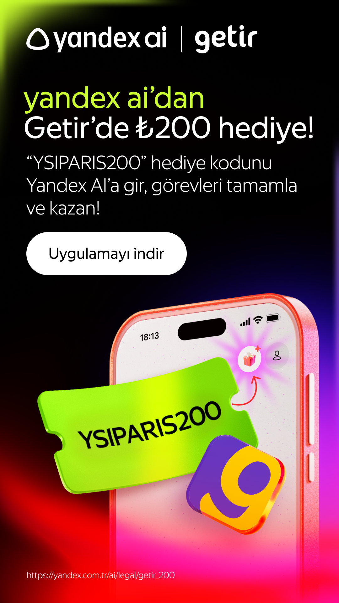 Yandex Search Türkiye Facebook ad from Apr 14, 2026